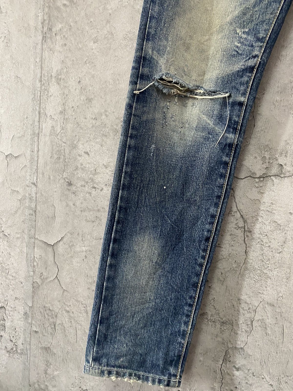Japanese Brand × The Real McCoy's Mr Mccoy Technical Apparel Triple Waist Distressed Denim Size US 31 - 7 Thumbnail