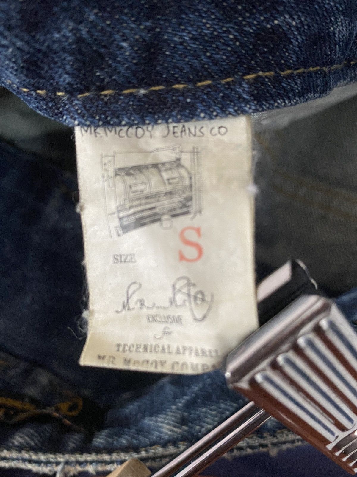 Japanese Brand × The Real McCoy's Mr Mccoy Technical Apparel Triple Waist Distressed Denim Size US 31 - 17 Thumbnail