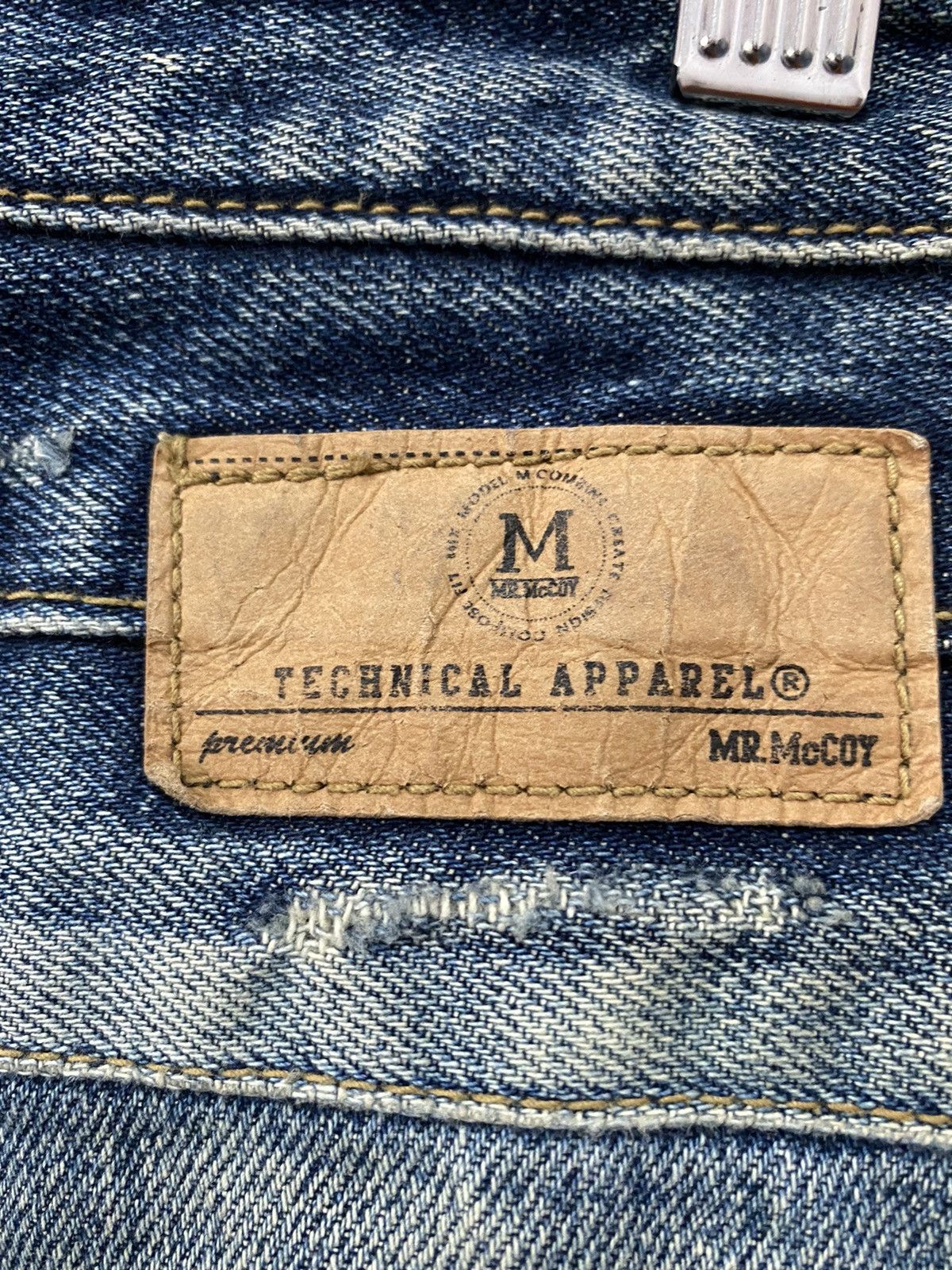 Japanese Brand × The Real McCoy's Mr Mccoy Technical Apparel Triple Waist Distressed Denim Size US 31 - 15 Thumbnail
