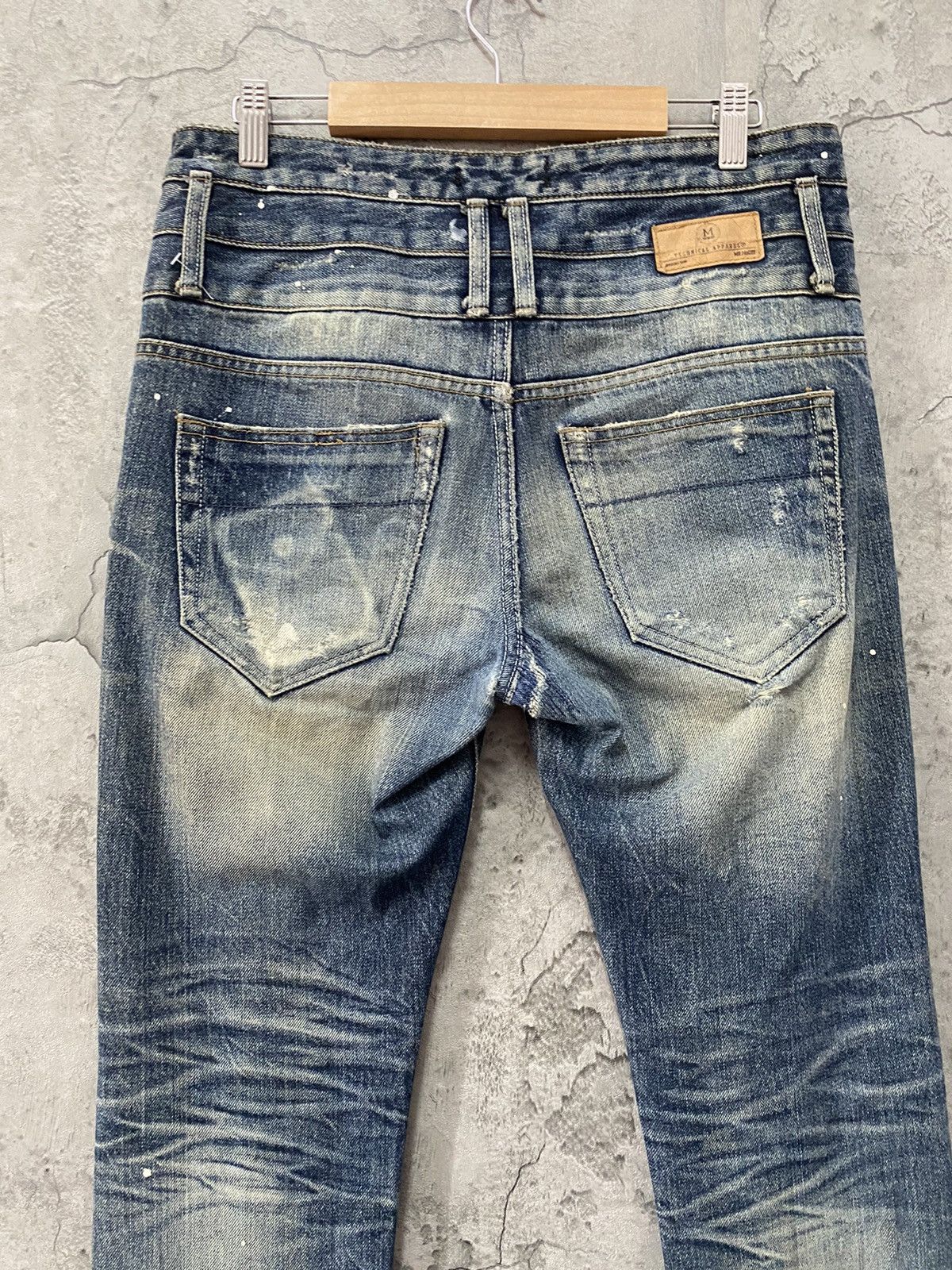 Japanese Brand × The Real McCoy's Mr Mccoy Technical Apparel Triple Waist Distressed Denim Size US 31 - 11 Thumbnail