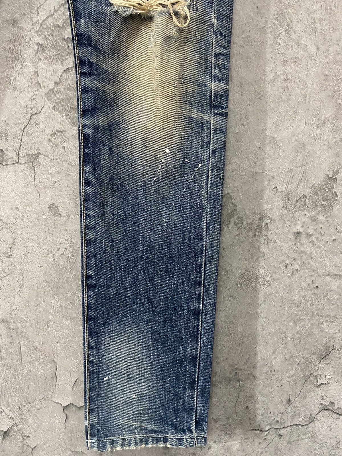 Japanese Brand × The Real McCoy's Mr Mccoy Technical Apparel Triple Waist Distressed Denim Size US 31 - 6 Thumbnail