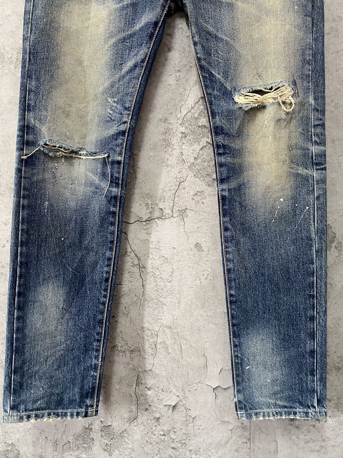 Japanese Brand × The Real McCoy's Mr Mccoy Technical Apparel Triple Waist Distressed Denim Size US 31 - 5 Thumbnail