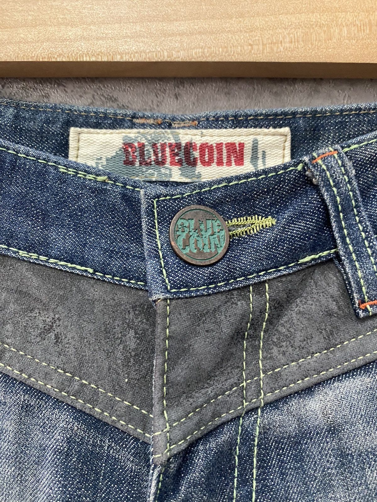 Japanese Brand BlueCoin Japan Distressed Flared Denim Pants Size US 29 - 7 Thumbnail