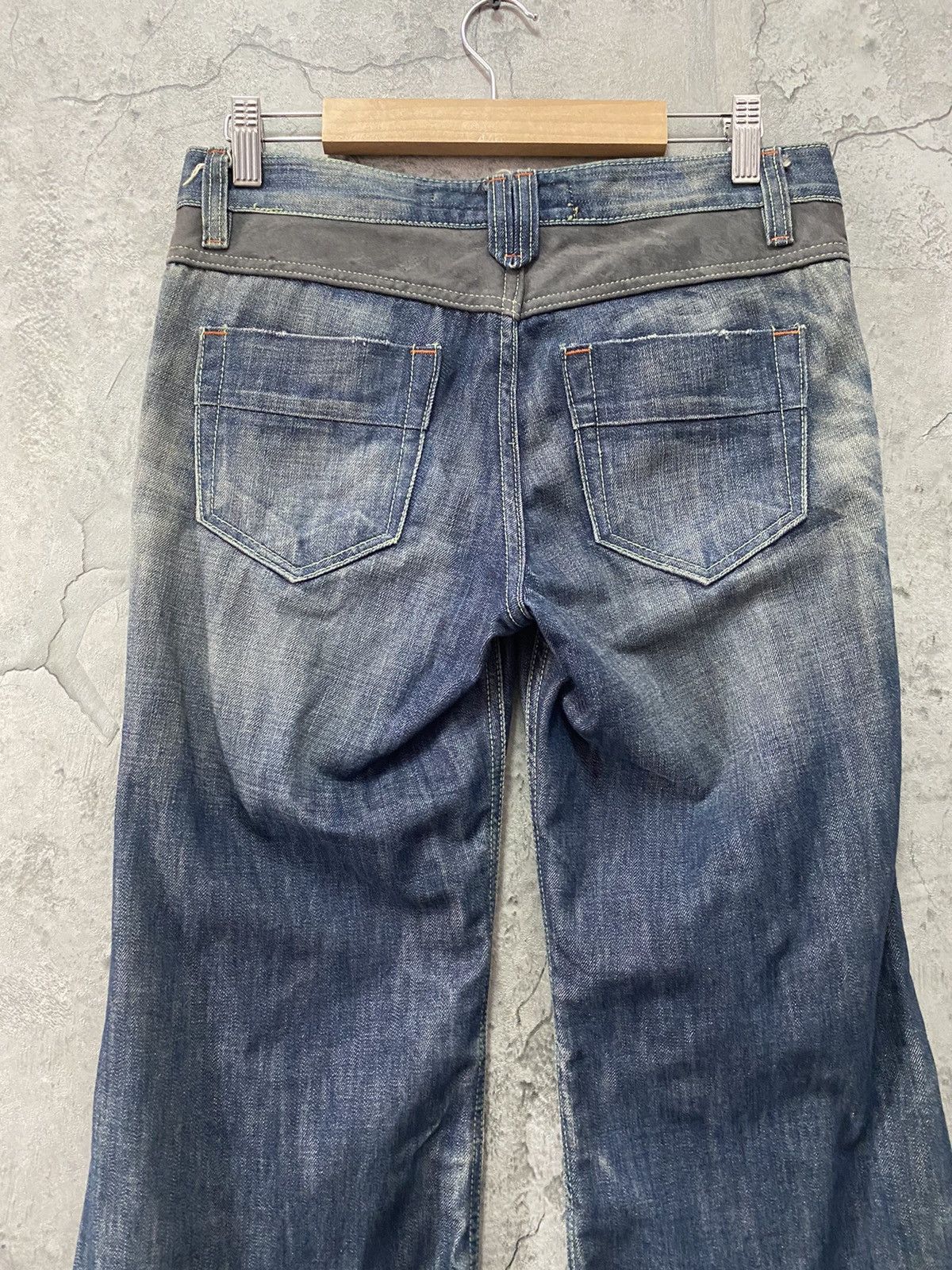 Japanese Brand BlueCoin Japan Distressed Flared Denim Pants Size US 29 - 9 Thumbnail