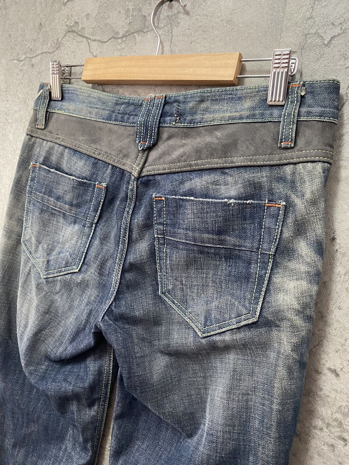 Japanese Brand BlueCoin Japan Distressed Flared Denim Pants Size US 29 - 11 Thumbnail