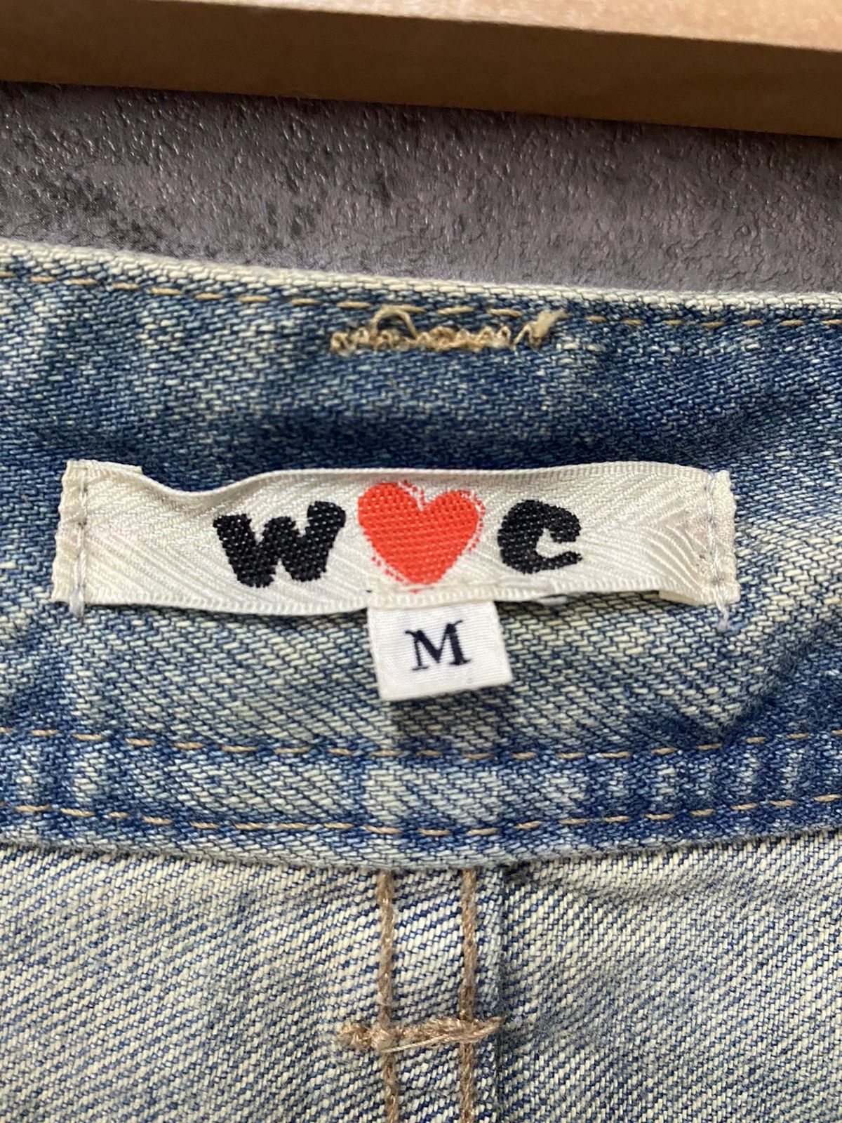 Japanese Brand W♥️C Trashed Distressed Mummy Denim Pants Size US 30 / EU 46 - 11 Thumbnail