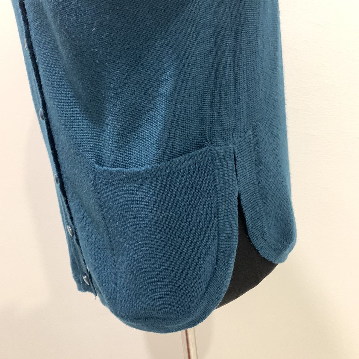 Designer SUNLAMAIL Button Curved Hem Doublepocket Knit Wool Cardigan Size M / US 6-8 / IT 42-44 - 9 Thumbnail