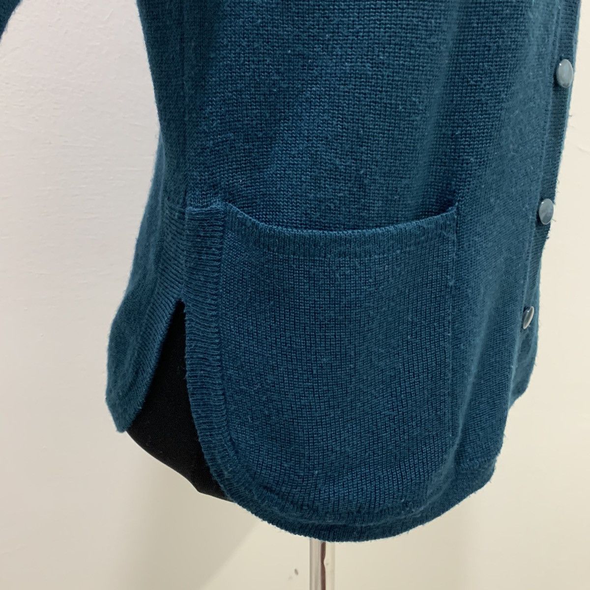Designer SUNLAMAIL Button Curved Hem Doublepocket Knit Wool Cardigan Size M / US 6-8 / IT 42-44 - 8 Thumbnail