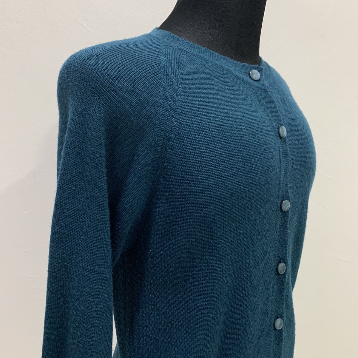 Designer SUNLAMAIL Button Curved Hem Doublepocket Knit Wool Cardigan Size M / US 6-8 / IT 42-44 - 6 Thumbnail