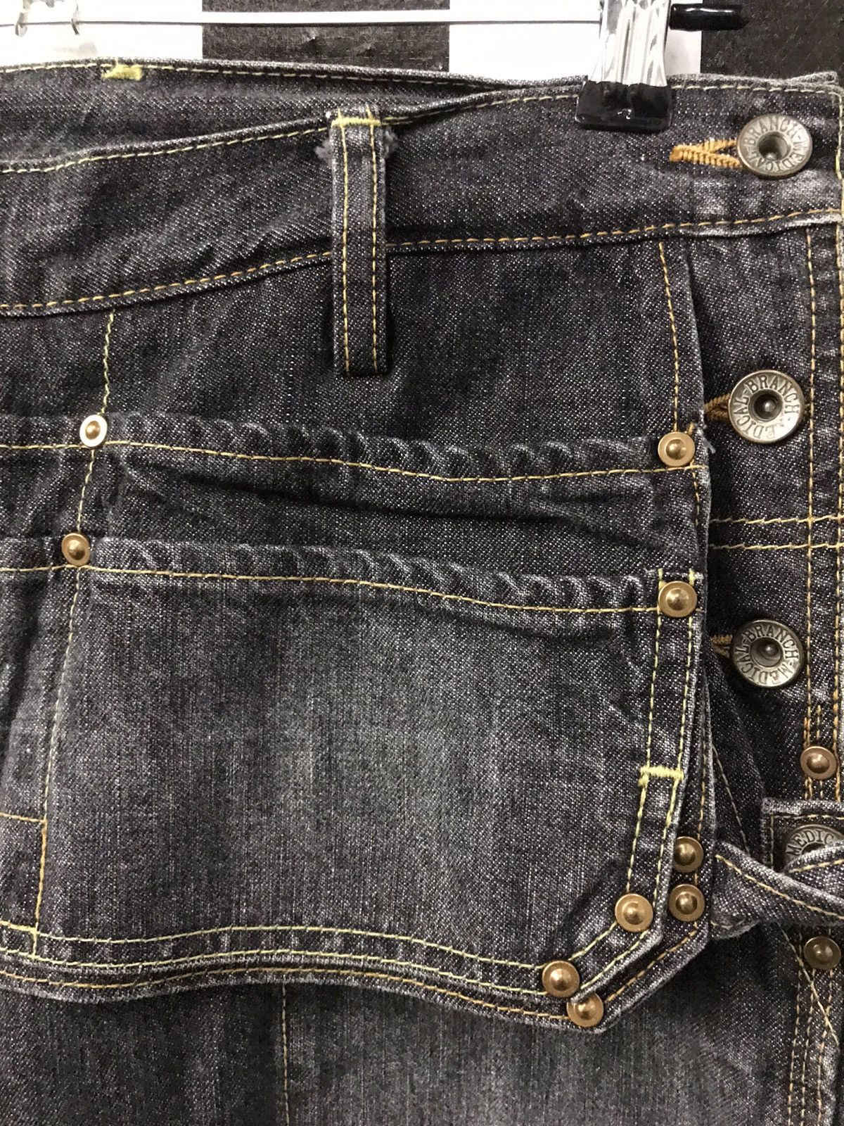 Japanese Brand × Vintage branch dept japan carpenter workwear flared denim pants Size US 29 - 8 Thumbnail