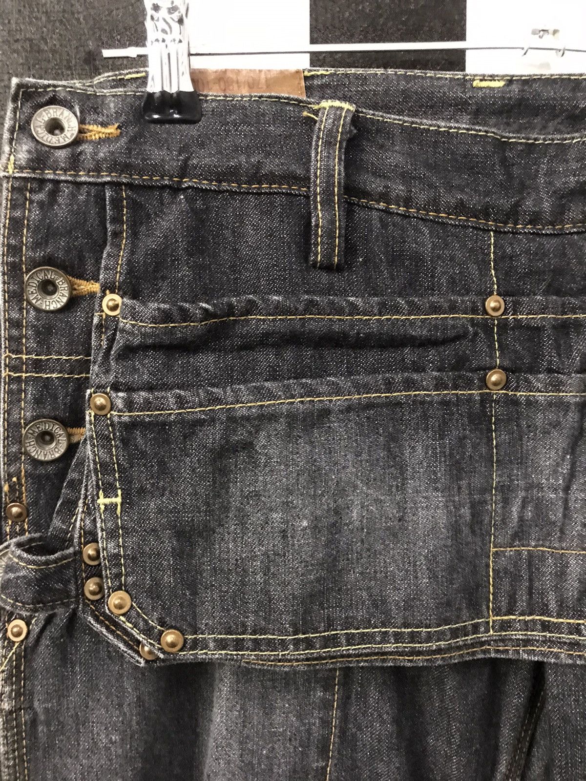 Japanese Brand × Vintage branch dept japan carpenter workwear flared denim pants Size US 29 - 9 Thumbnail