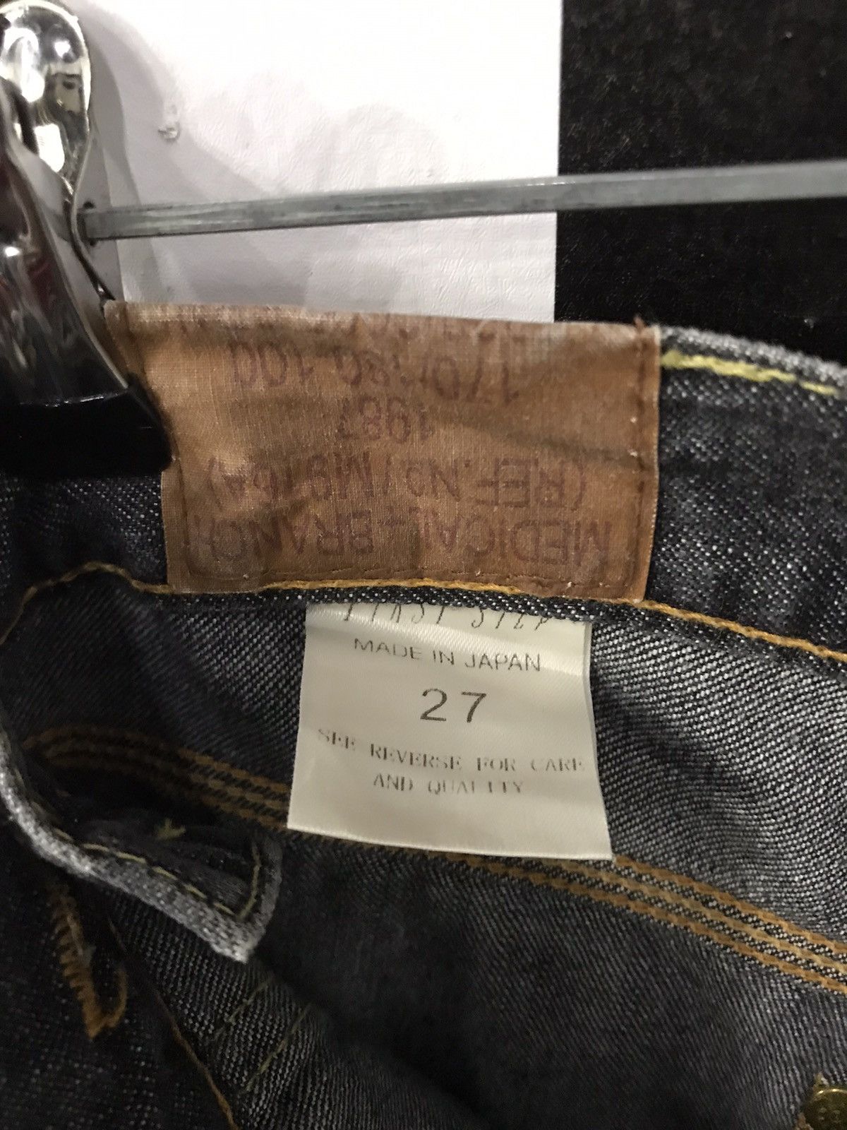 Japanese Brand × Vintage branch dept japan carpenter workwear flared denim pants Size US 29 - 14 Thumbnail