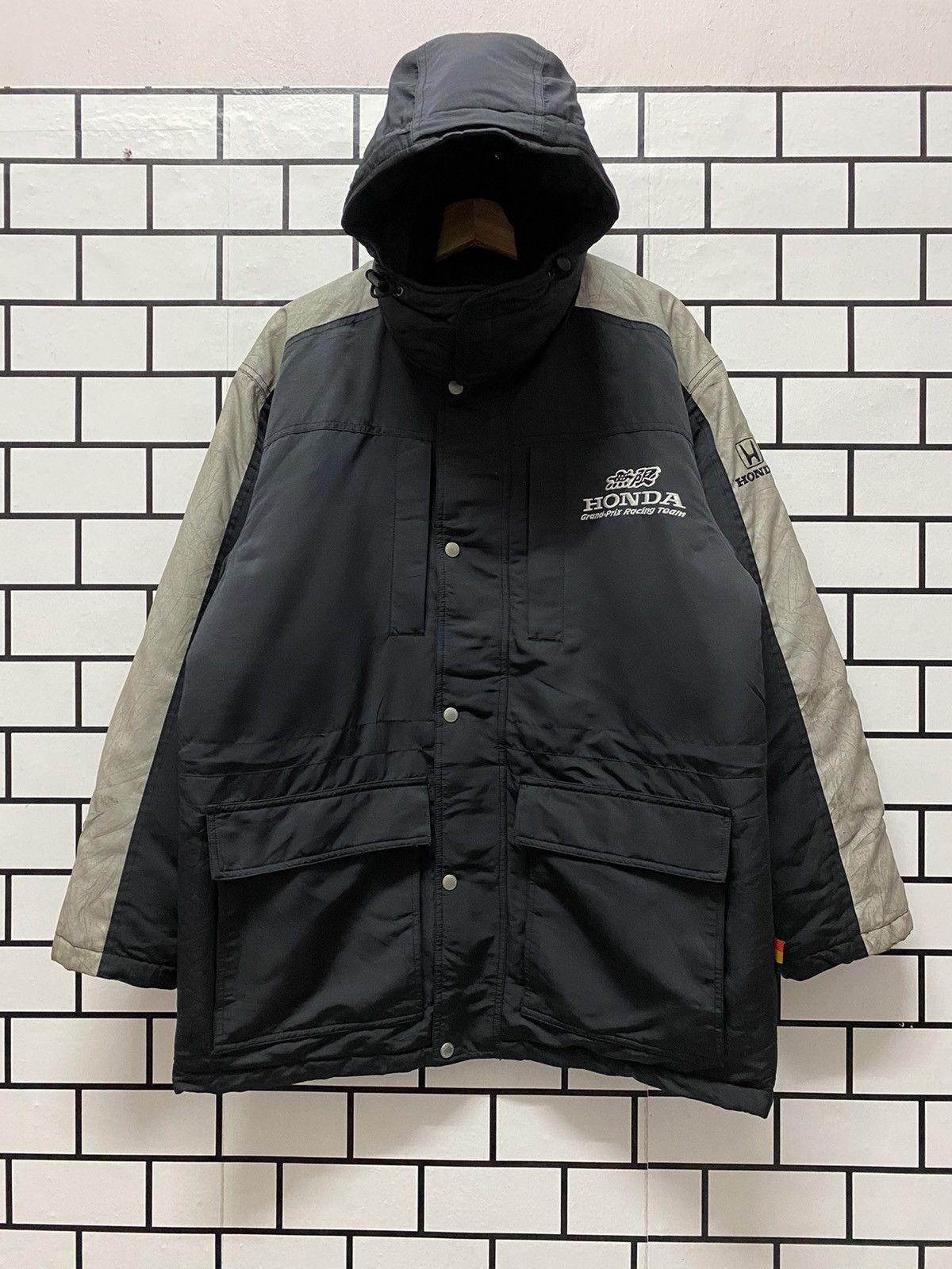 Honda × Vintage Vintage Honda Mugen Racing Team Embroidery Down Parka Jacket Size US M / EU 48-50 / 2 - 2 Thumbnail