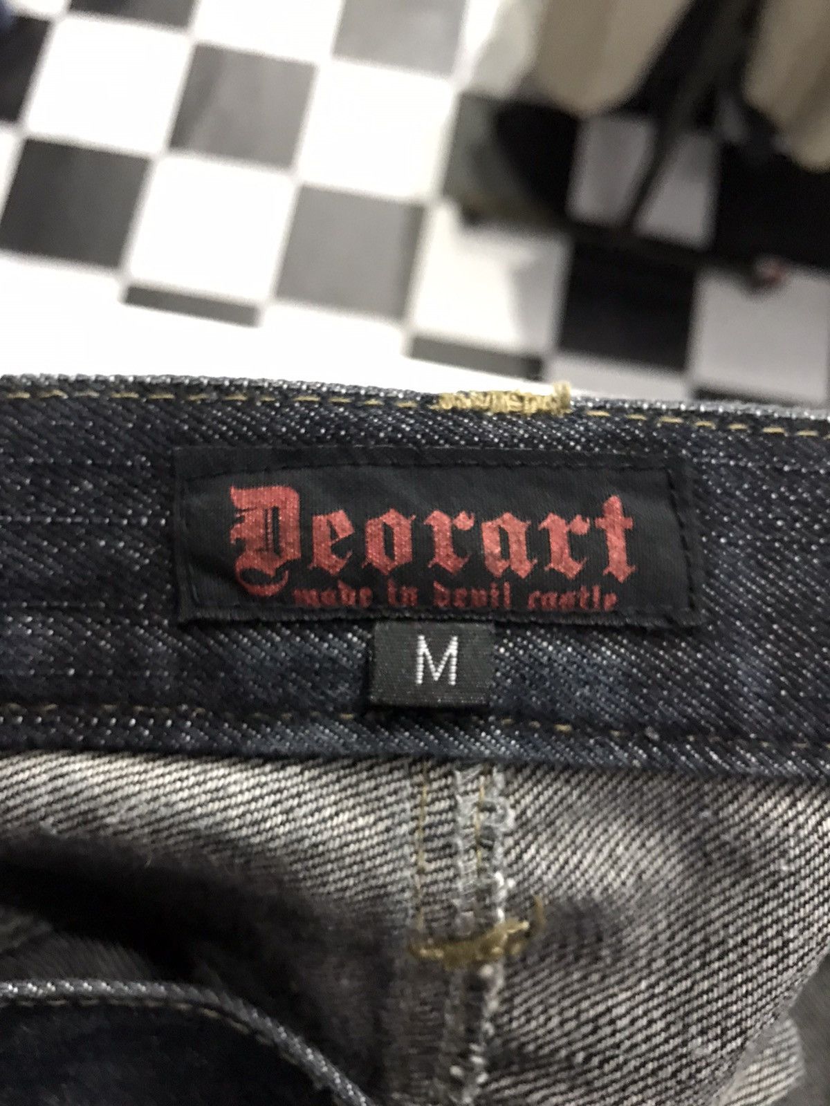Beauty Beast × Japanese Brand Deorart Japan Seditionaries Hagi Studs Cross Denim Pants Size US 30 / EU 46 - 16 Thumbnail