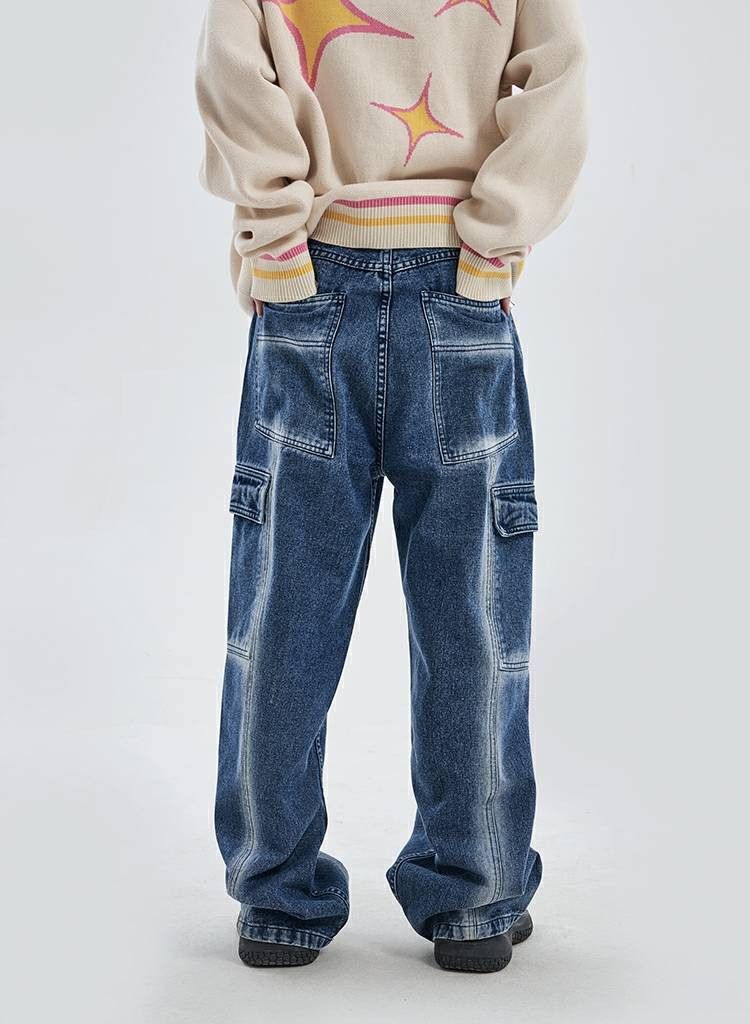 outdoor fade baggy cargo pants