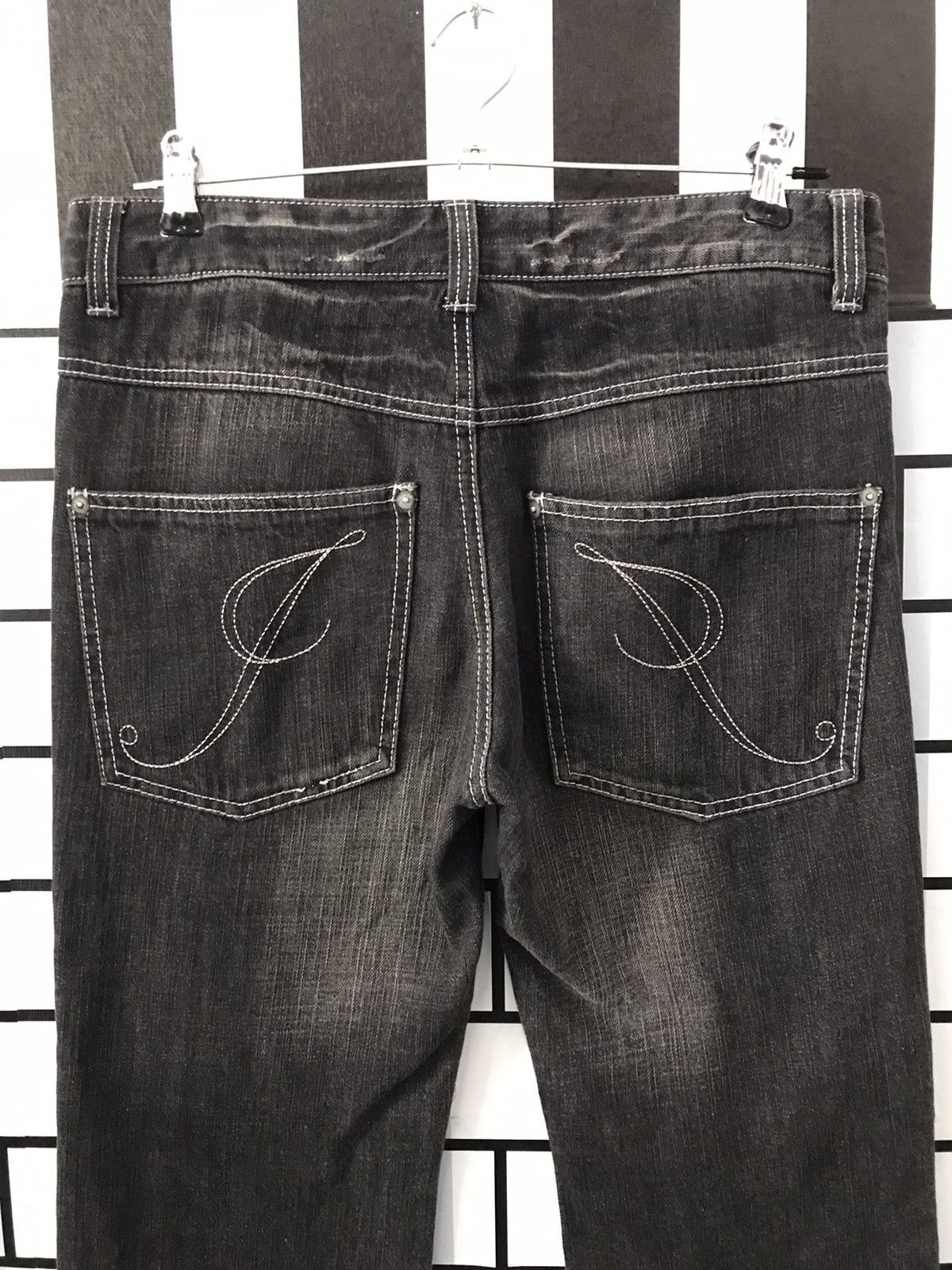 Designer × Japanese Brand Jade Japan Distressed Sashiko Boro Slim Fit Denim Size US 30 / EU 46 - 9 Thumbnail