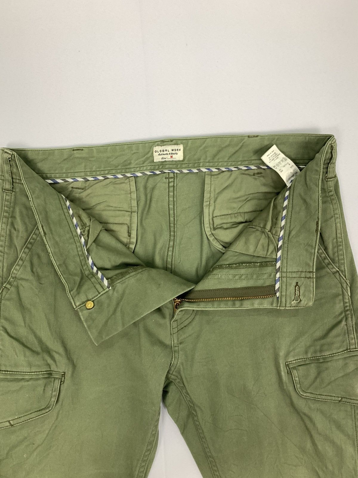 Global Work × Japanese Brand GLOBALWORK Authentic Multipocket Tactical Utility CargoPant Size US 31 - 14 Thumbnail