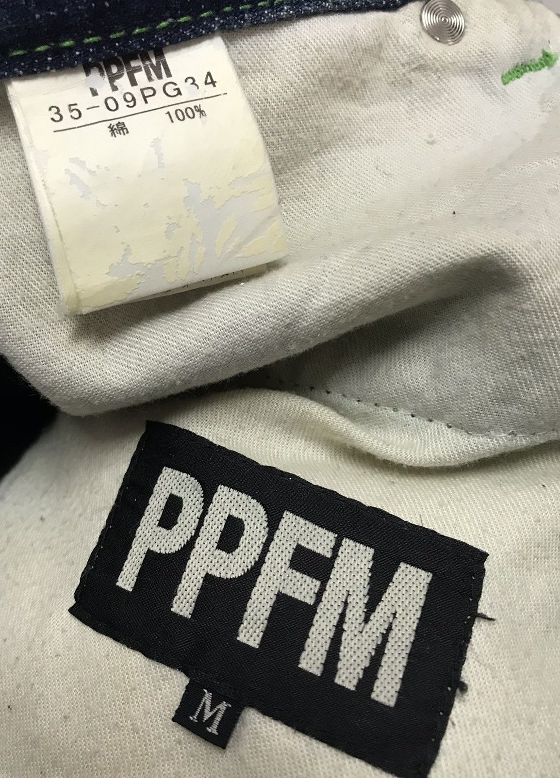 Japanese Brand × PPFM PPFM JAPAN RECONSTRUCT DOUBLE WAIST MULTIPOCKET DENIM PANTS Size US 32 / EU 48 - 16 Thumbnail