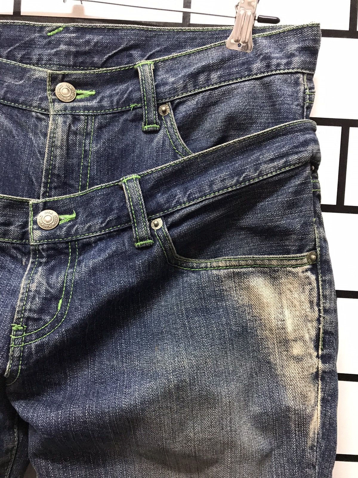 Japanese Brand × PPFM PPFM JAPAN RECONSTRUCT DOUBLE WAIST MULTIPOCKET DENIM PANTS Size US 32 / EU 48 - 8 Thumbnail