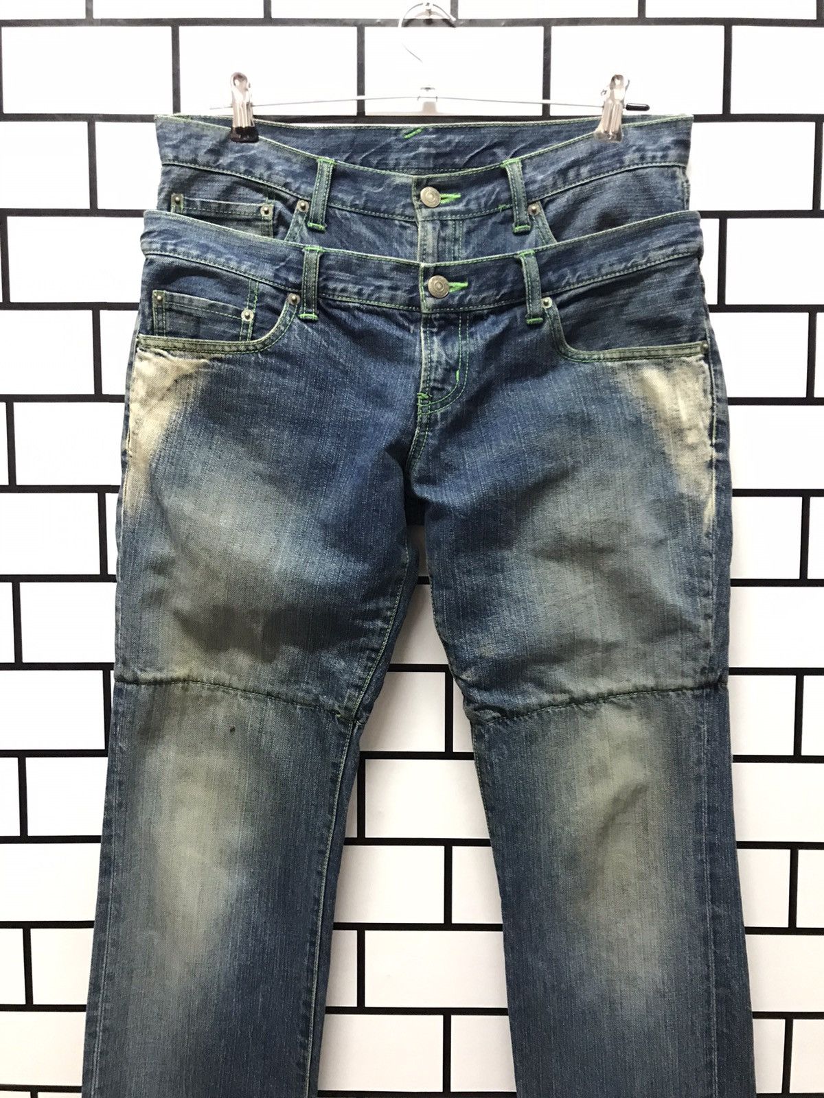 Japanese Brand × PPFM PPFM JAPAN RECONSTRUCT DOUBLE WAIST MULTIPOCKET DENIM PANTS Size US 32 / EU 48 - 4 Thumbnail