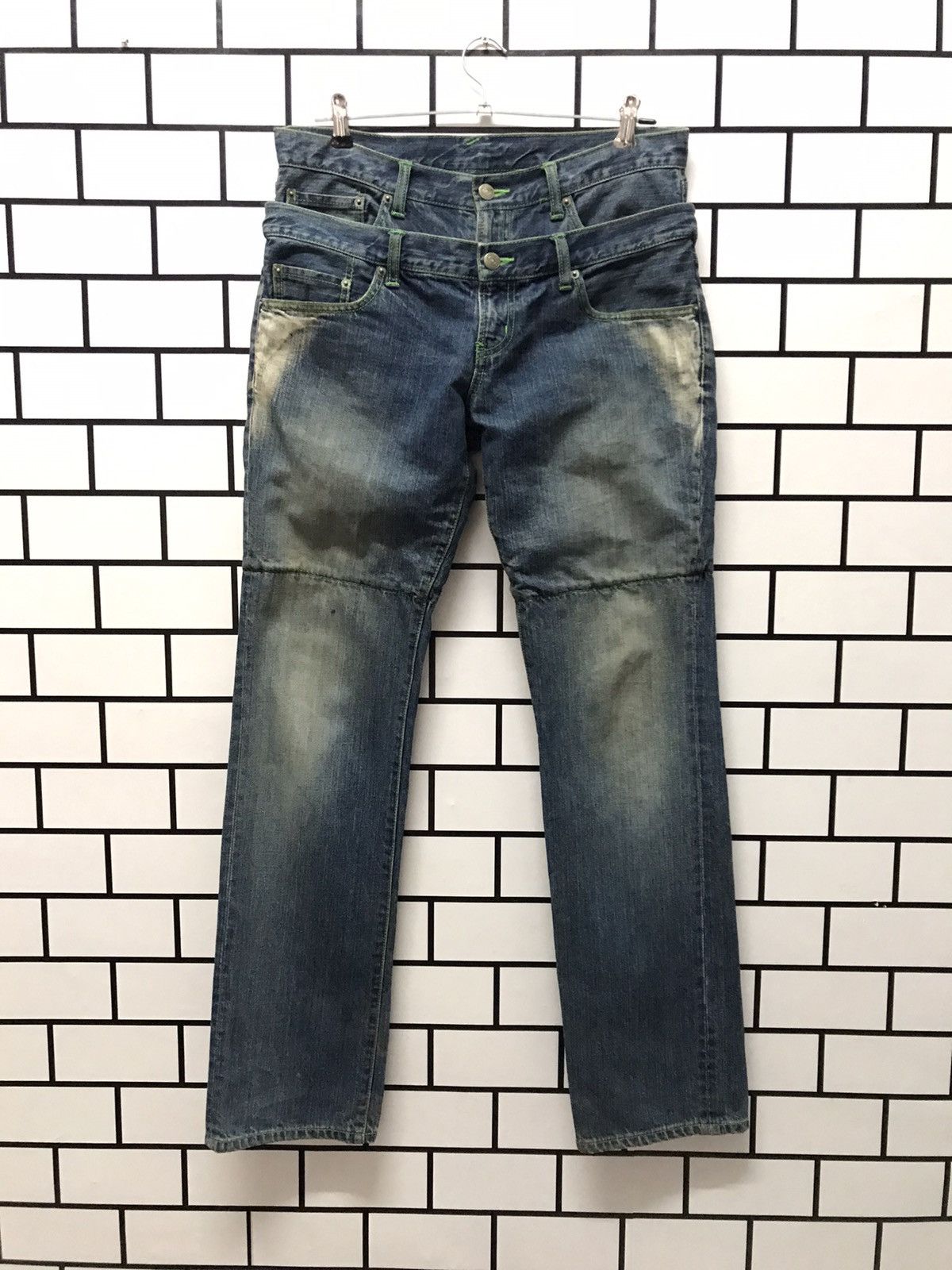 Japanese Brand × PPFM PPFM JAPAN RECONSTRUCT DOUBLE WAIST MULTIPOCKET DENIM PANTS Size US 32 / EU 48 - 1 Thumbnail