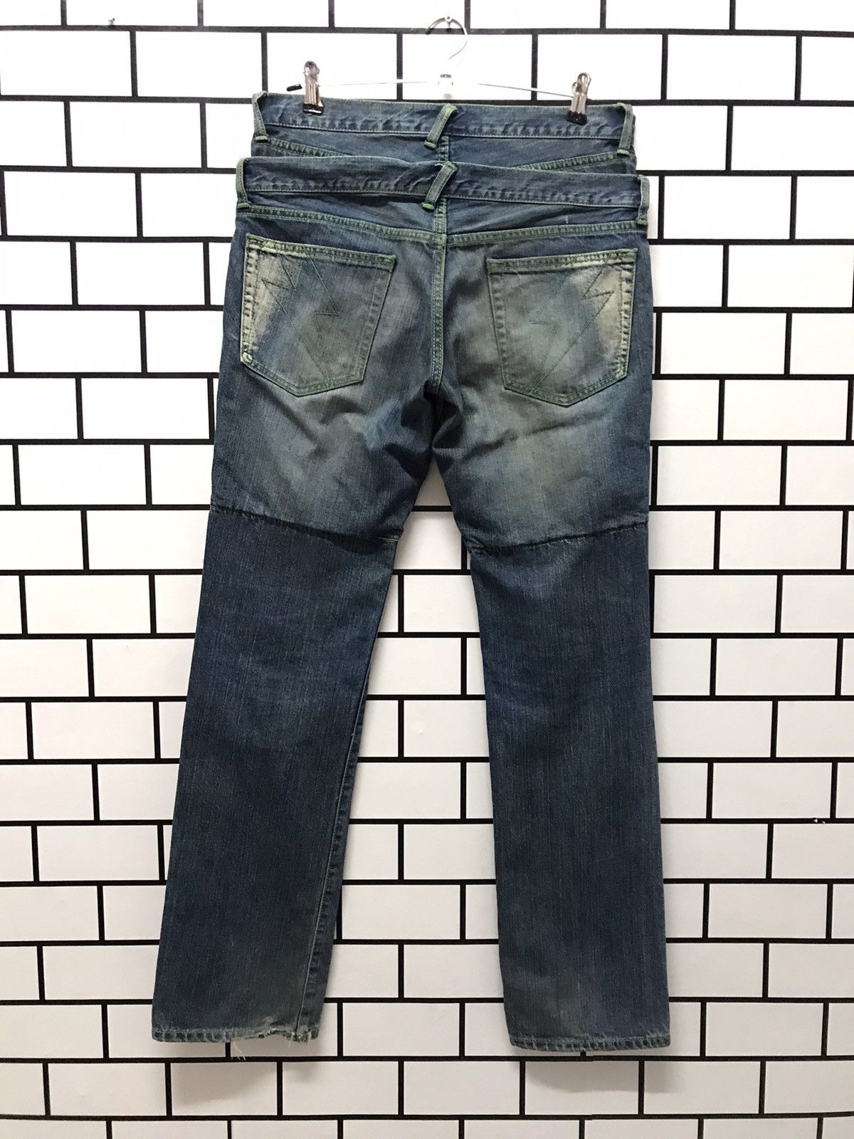 Japanese Brand × PPFM PPFM JAPAN RECONSTRUCT DOUBLE WAIST MULTIPOCKET DENIM PANTS Size US 32 / EU 48 - 2 Thumbnail