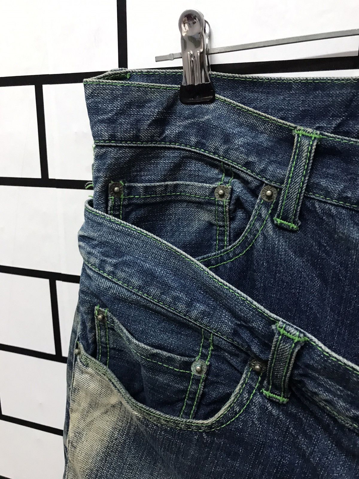 Japanese Brand × PPFM PPFM JAPAN RECONSTRUCT DOUBLE WAIST MULTIPOCKET DENIM PANTS Size US 32 / EU 48 - 10 Thumbnail