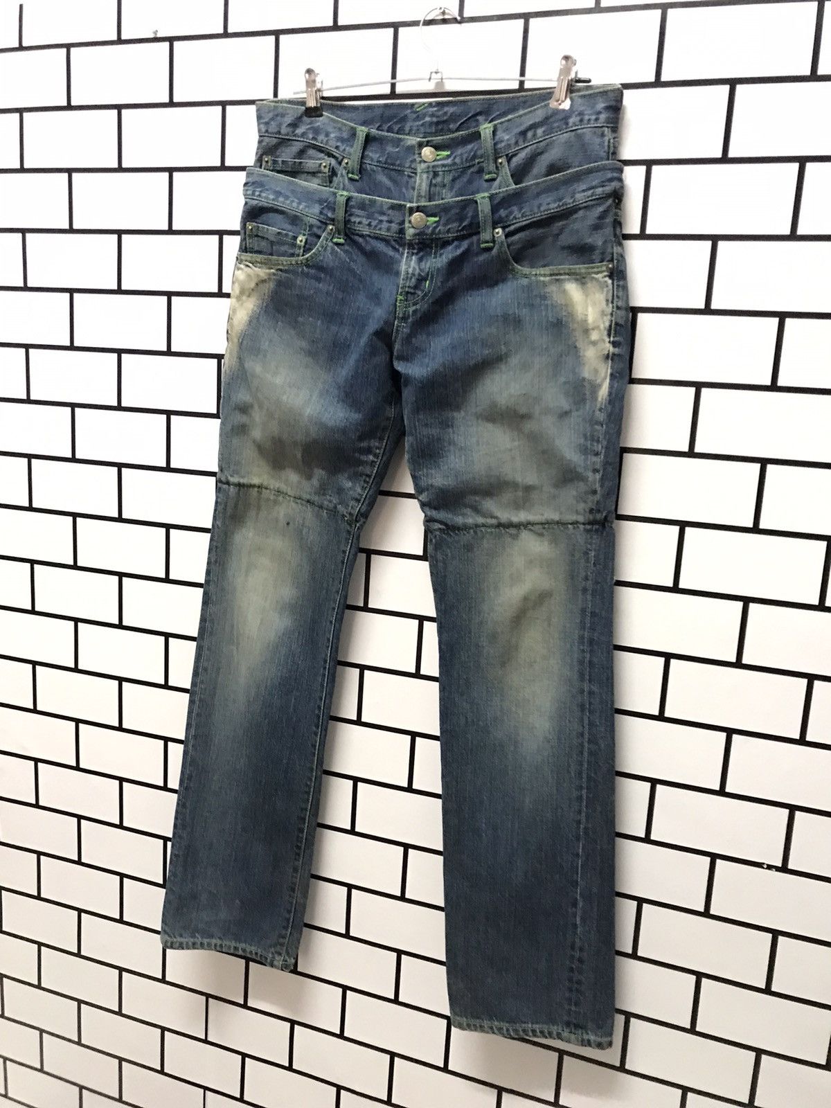 Japanese Brand × PPFM PPFM JAPAN RECONSTRUCT DOUBLE WAIST MULTIPOCKET DENIM PANTS Size US 32 / EU 48 - 3 Thumbnail