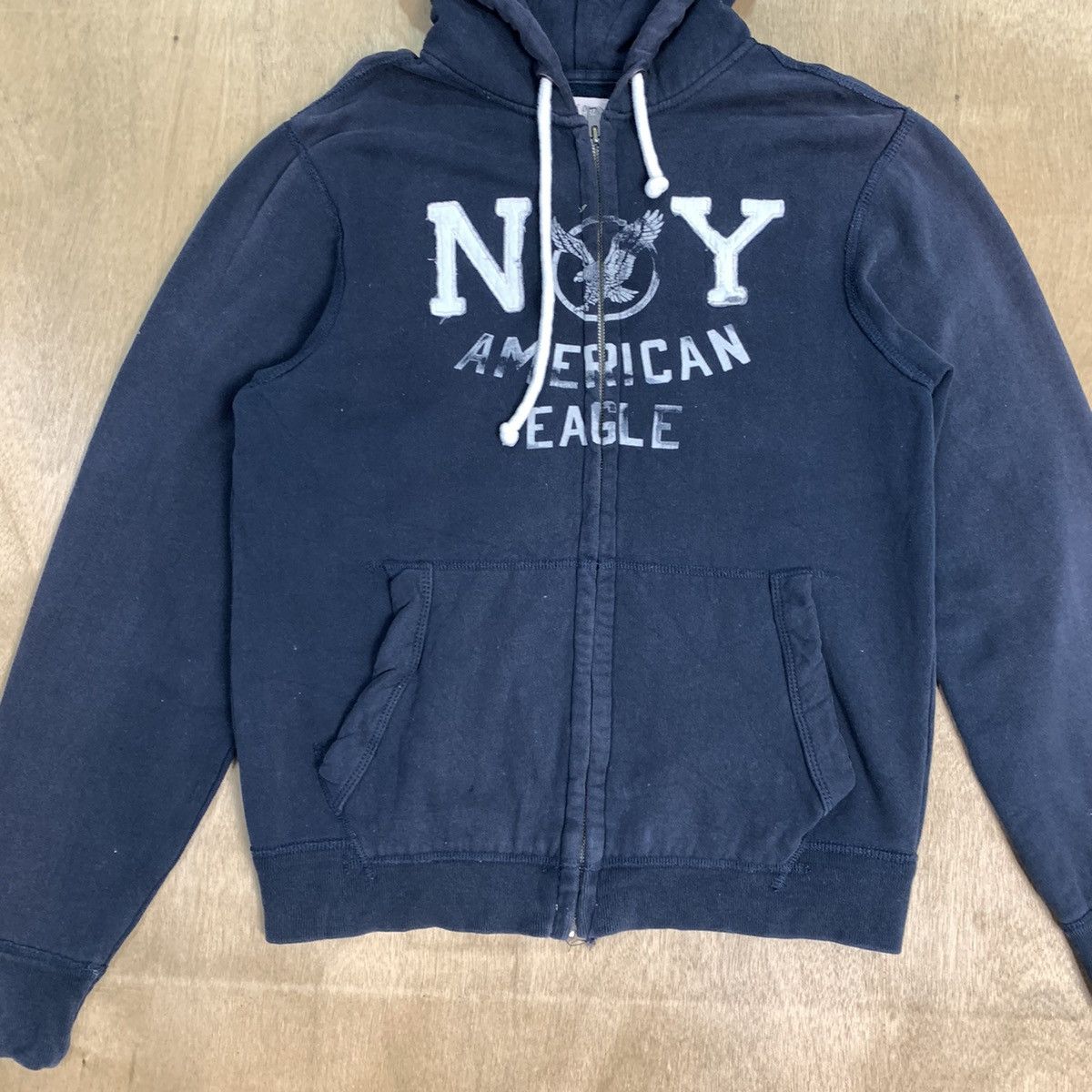 American Eagle Outfitters Vtg AMERICAN EAGLE OUTFITTER NewYork Spellout Hoodie Jacket Size US M / EU 48-50 / 2 - 4 Thumbnail