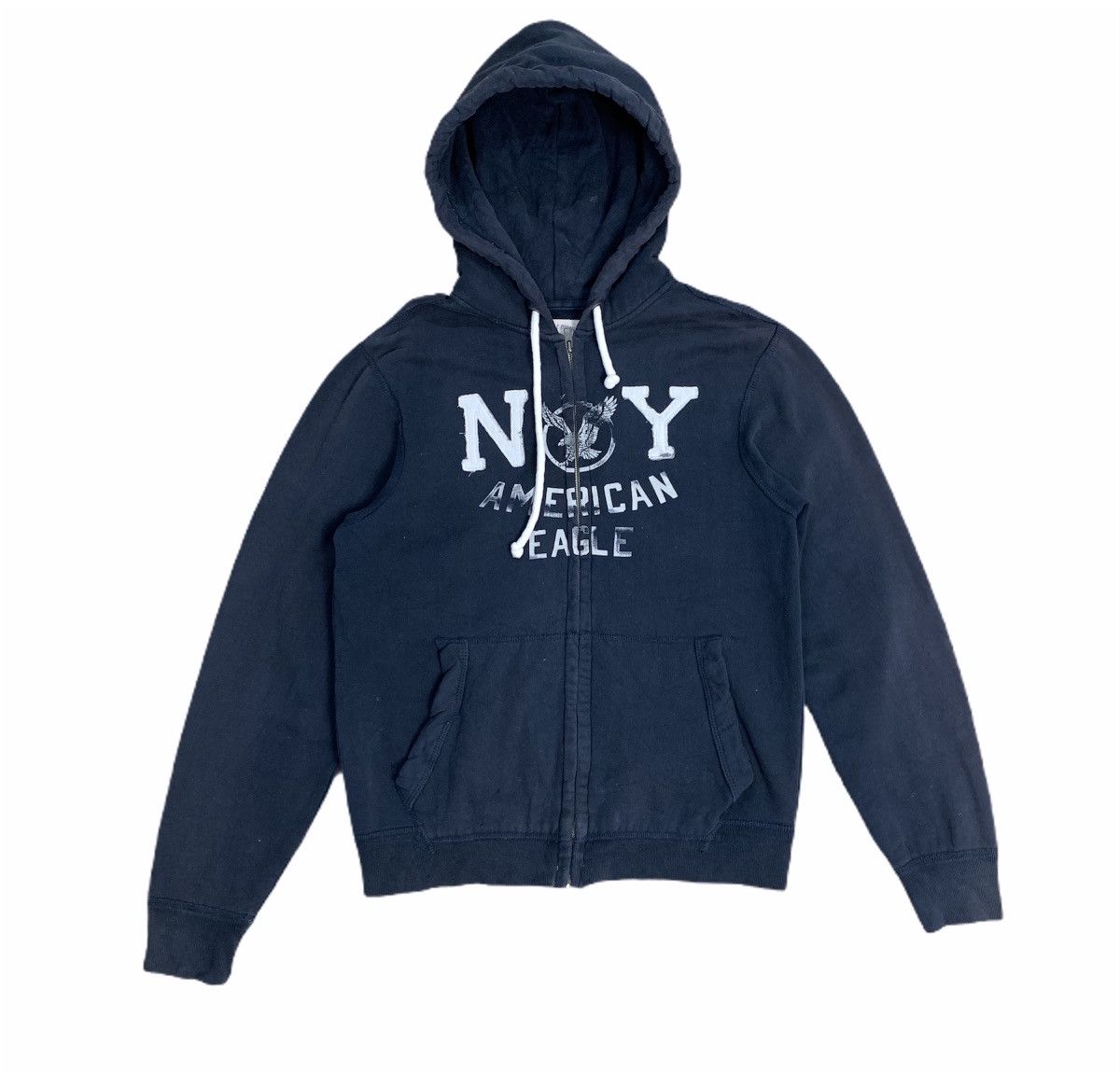 American Eagle Outfitters Vtg AMERICAN EAGLE OUTFITTER NewYork Spellout Hoodie Jacket Size US M / EU 48-50 / 2 - 1 Thumbnail