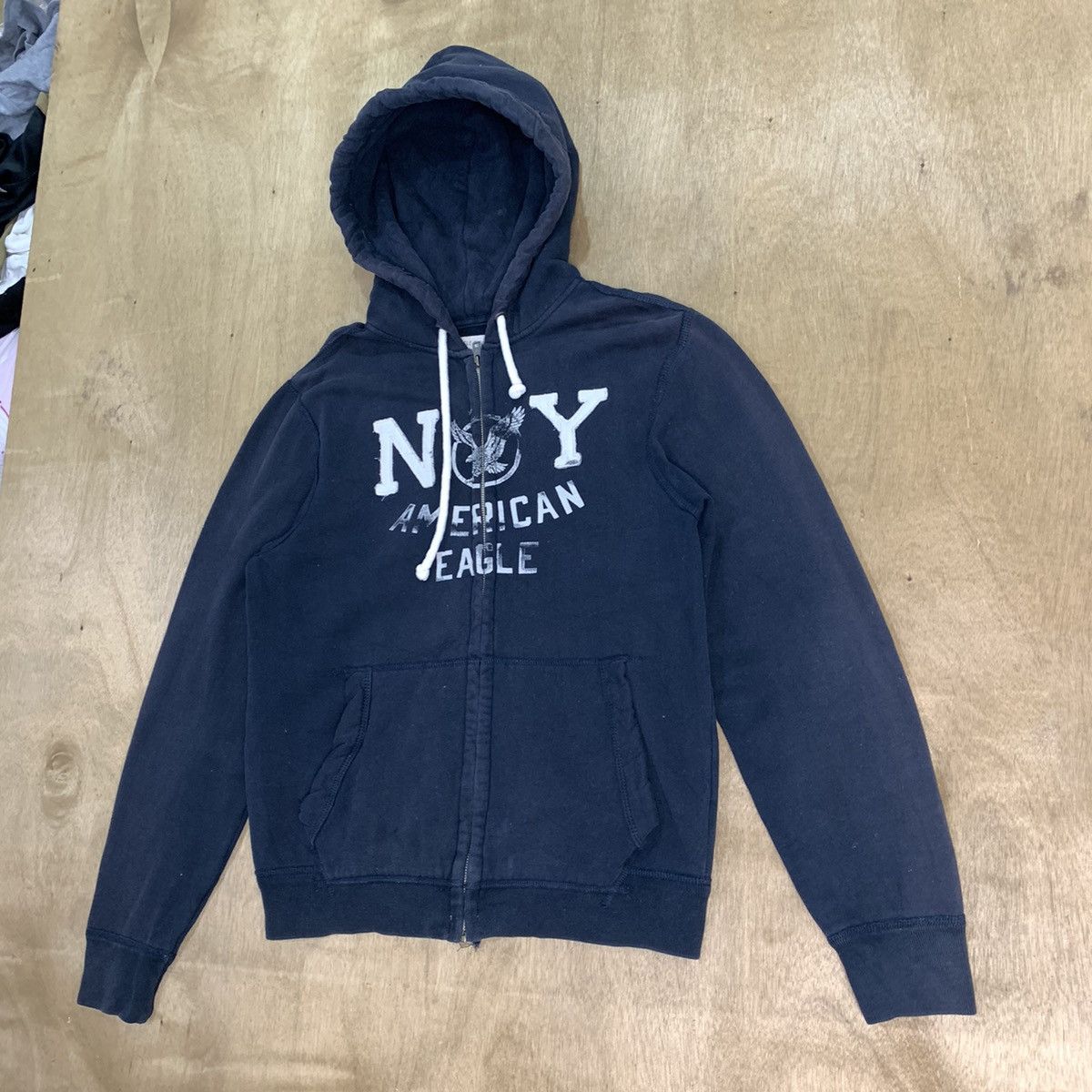 American Eagle Outfitters Vtg AMERICAN EAGLE OUTFITTER NewYork Spellout Hoodie Jacket Size US M / EU 48-50 / 2 - 6 Thumbnail
