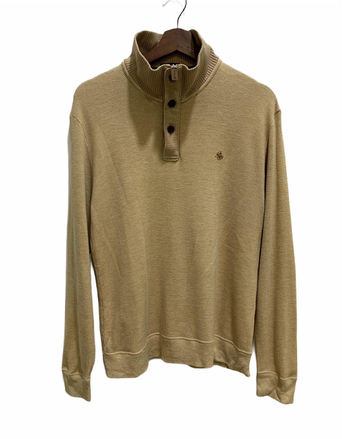 Polo Ralph Lauren × Ralph Lauren Sport POLO RALPH LAUREN BRITISH SPORT Button Up Collar Sweatshirt Size US M / EU 48-50 / 2 - 1 Thumbnail