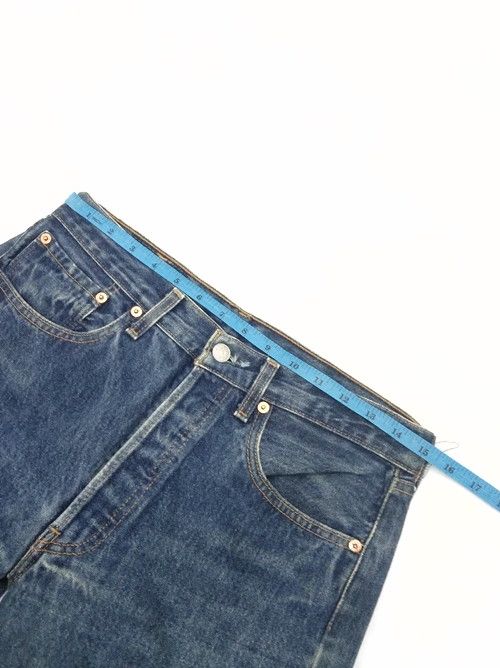 Levi's × Vintage 90s Vintage Levis 501 Distressed Jeans 30x29 Size US 30 / EU 46 - 7 Thumbnail