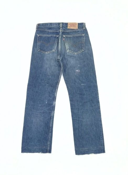 Levi's × Vintage 90s Vintage Levis 501 Distressed Jeans 30x29 Size US 30 / EU 46 - 2 Thumbnail