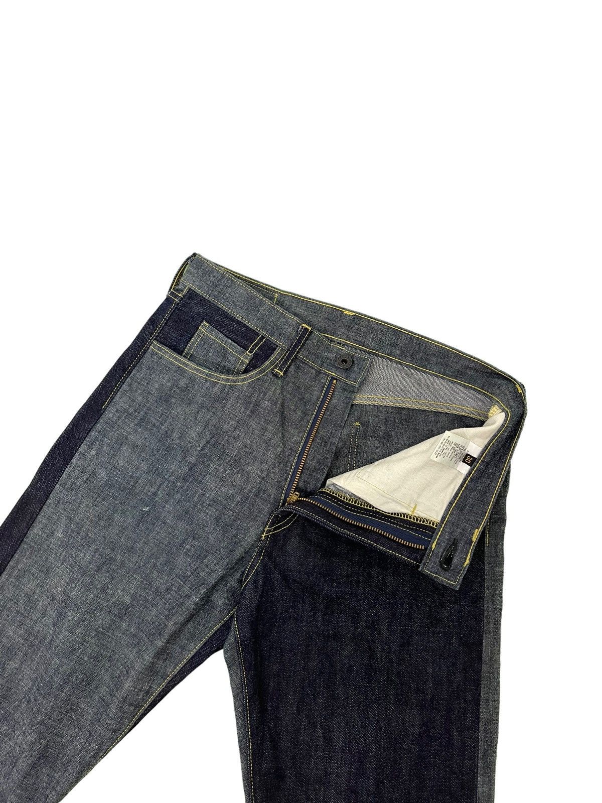 Kapital Nearly Unused Kapital Two Tones Hybrid Denim Slim 1🟦6 Size US 30 / EU 46 - 21 Thumbnail