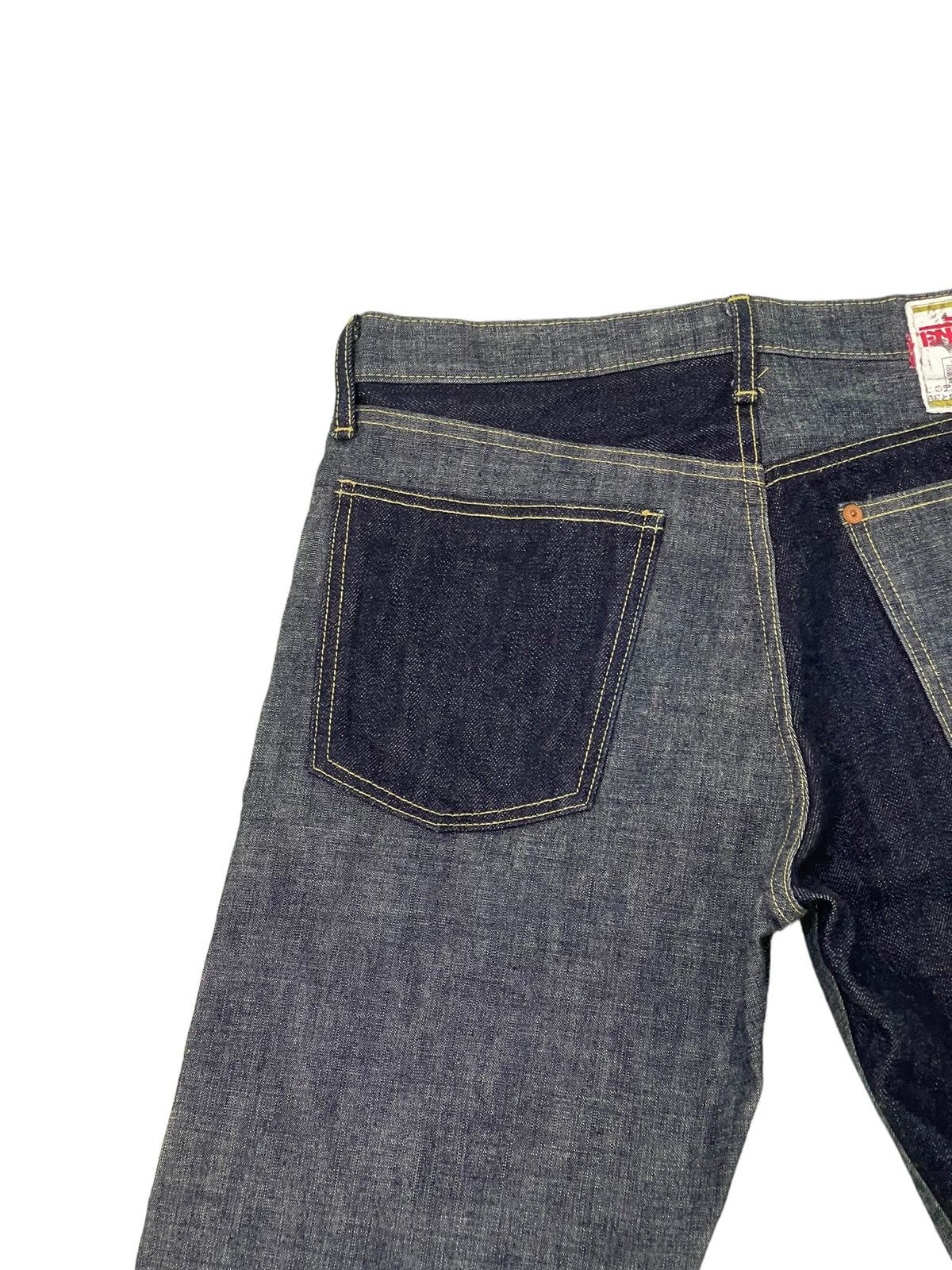 Kapital Nearly Unused Kapital Two Tones Hybrid Denim Slim 1🟦6 Size US 30 / EU 46 - 8 Thumbnail