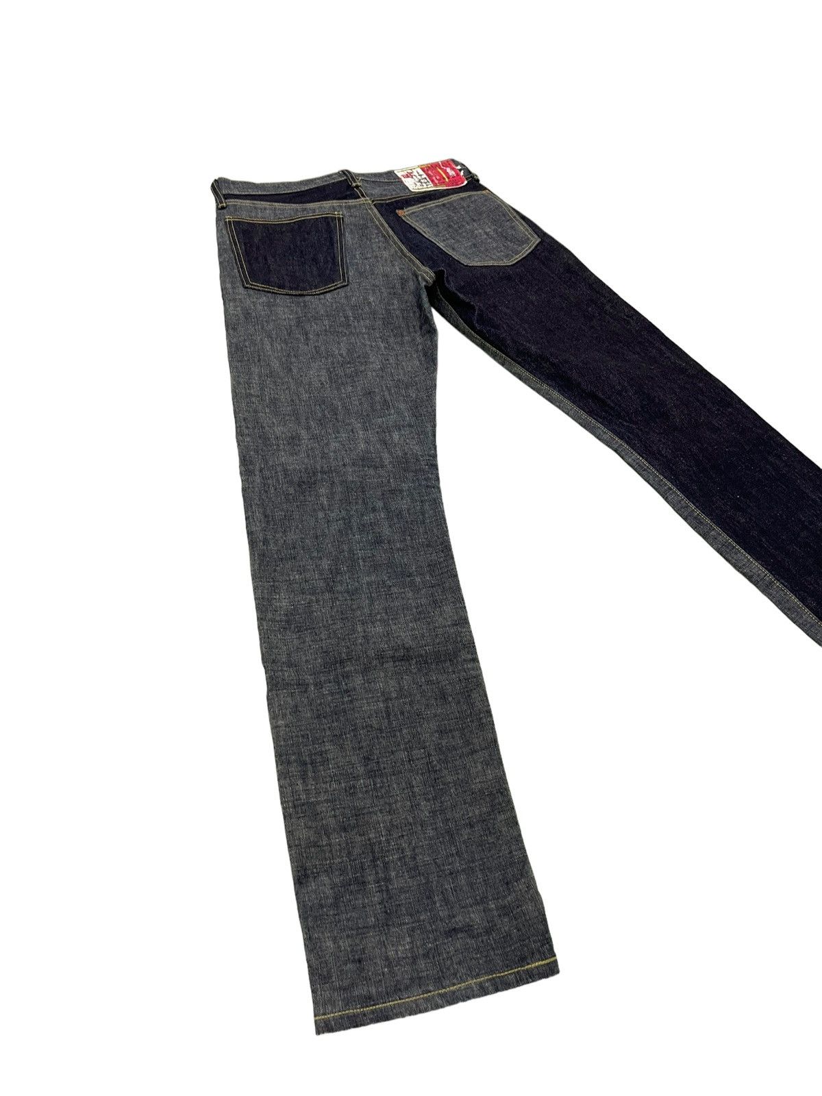 Nearly Unused Kapital Two Tones Hybrid Denim Slim 1🟦6