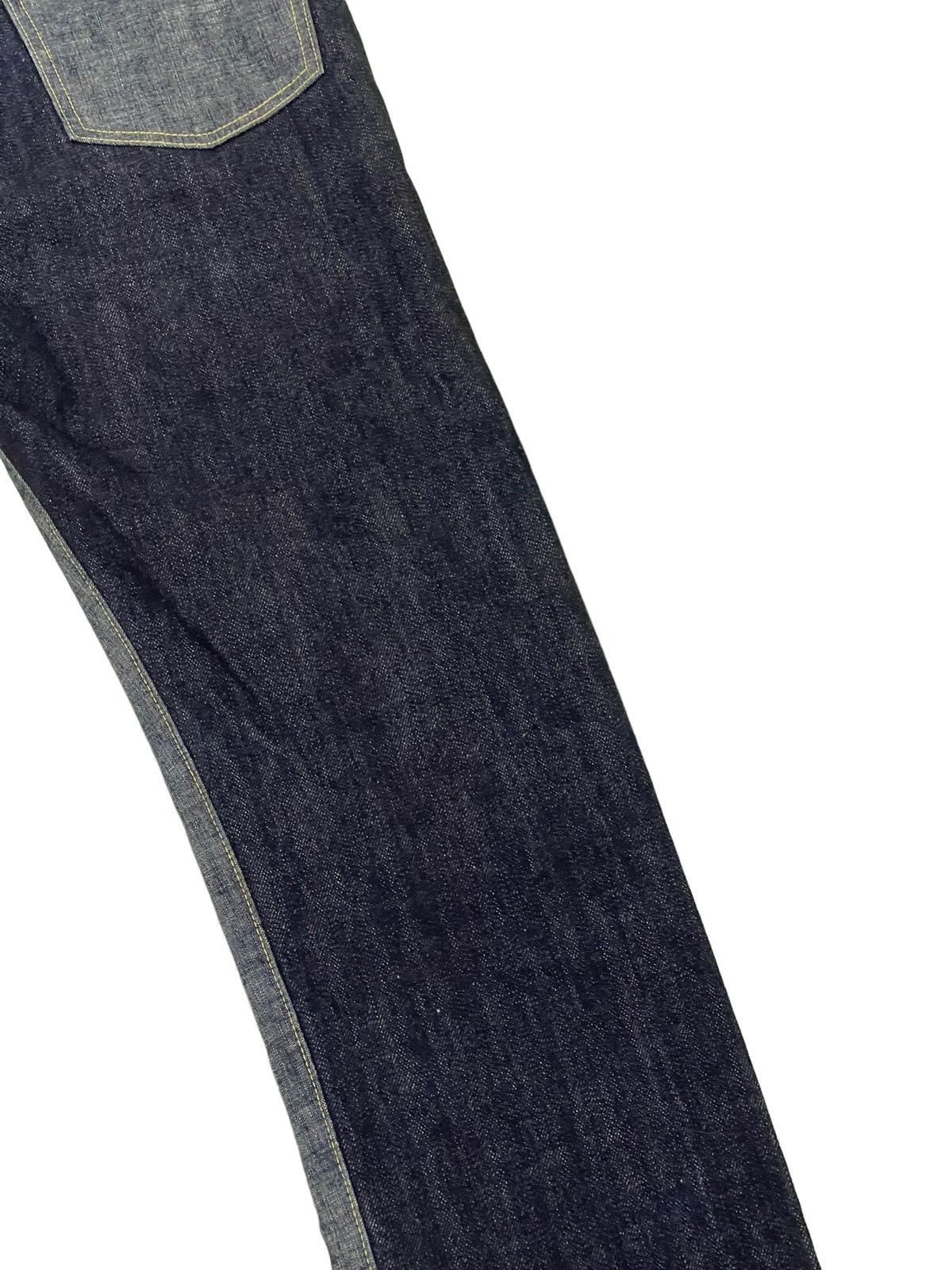 Kapital Nearly Unused Kapital Two Tones Hybrid Denim Slim 1🟦6 Size US 30 / EU 46 - 7 Thumbnail