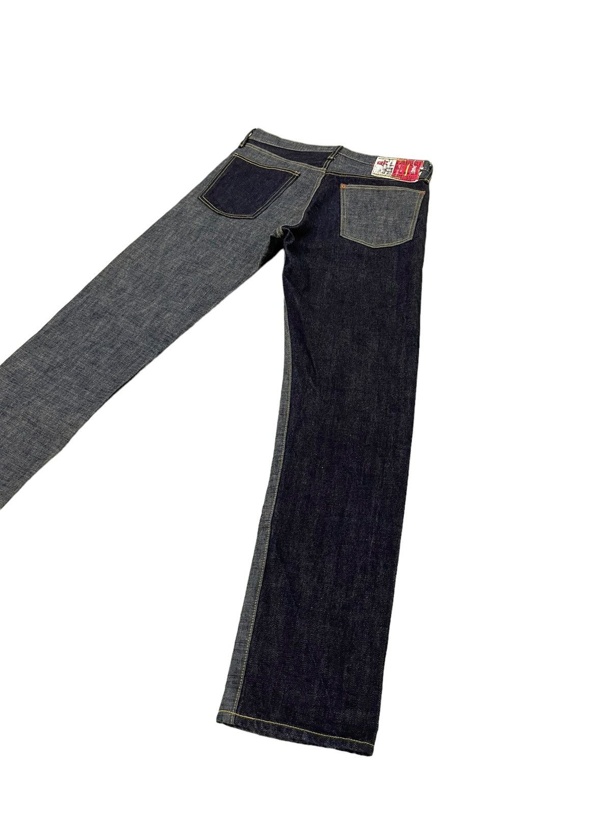 Kapital Nearly Unused Kapital Two Tones Hybrid Denim Slim 1🟦6 Size US 30 / EU 46 - 3 Thumbnail