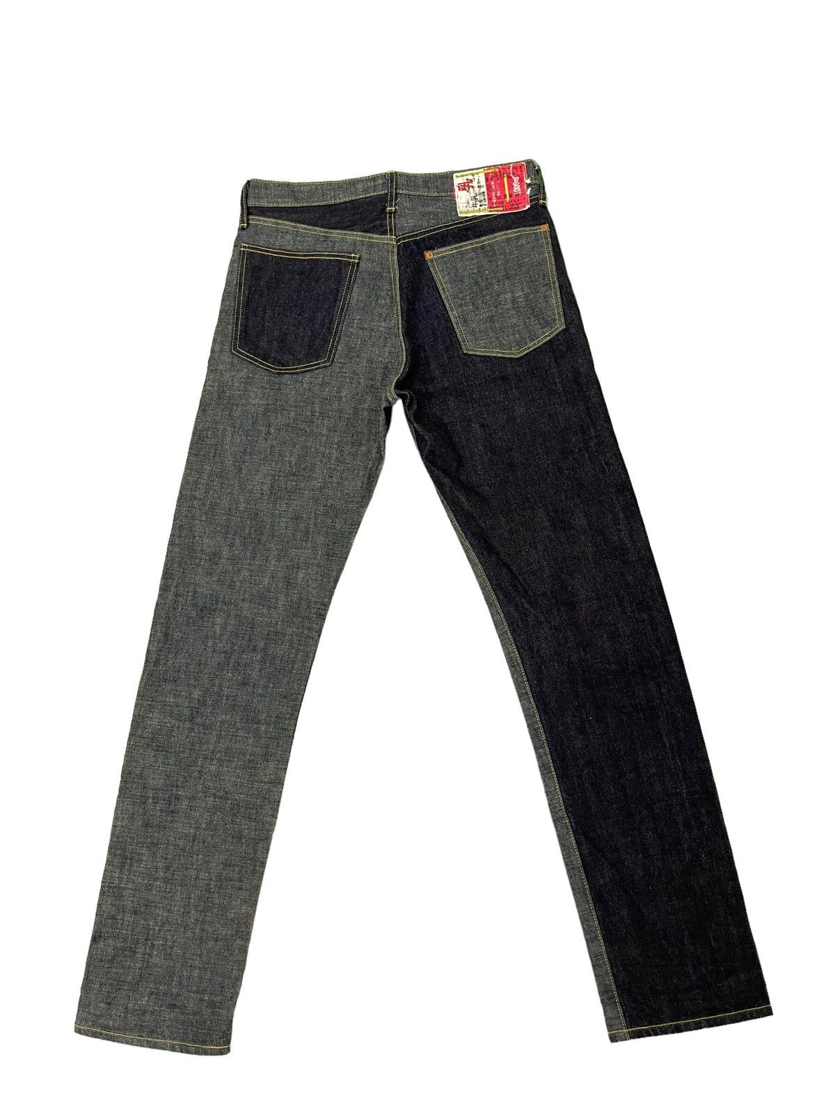 Kapital Nearly Unused Kapital Two Tones Hybrid Denim Slim 1🟦6 Size US 30 / EU 46 - 2 Thumbnail