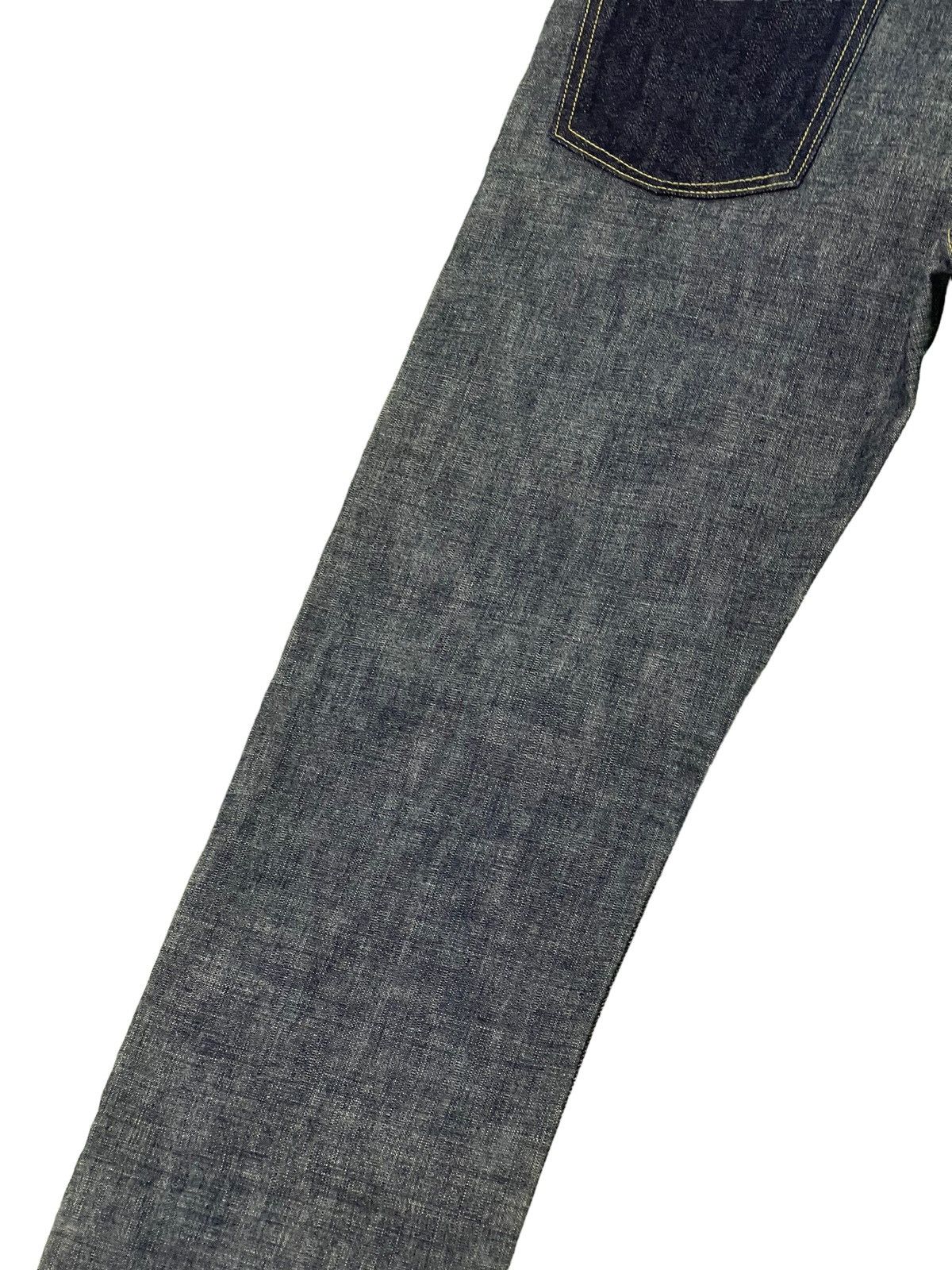 Kapital Nearly Unused Kapital Two Tones Hybrid Denim Slim 1🟦6 Size US 30 / EU 46 - 6 Thumbnail