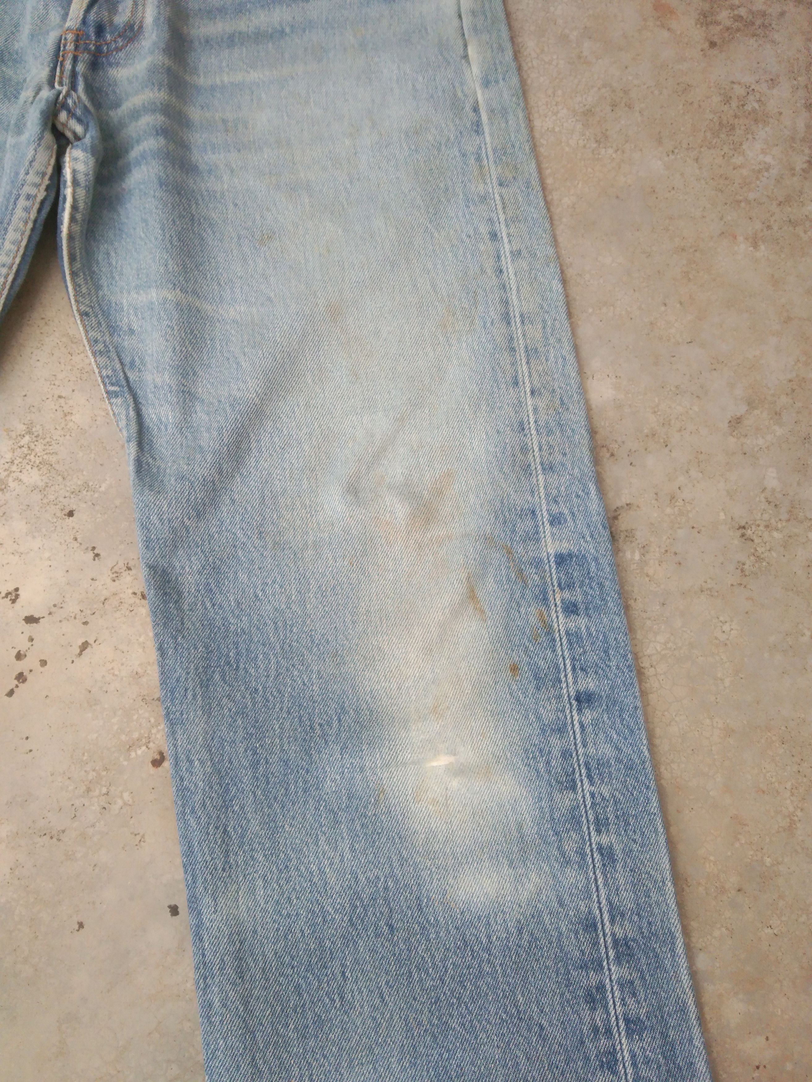 Levi's × Vintage 90s Vintage Levis 501 xx Made In USA Distressed Jeans 31x29 Size US 31 - 8 Thumbnail