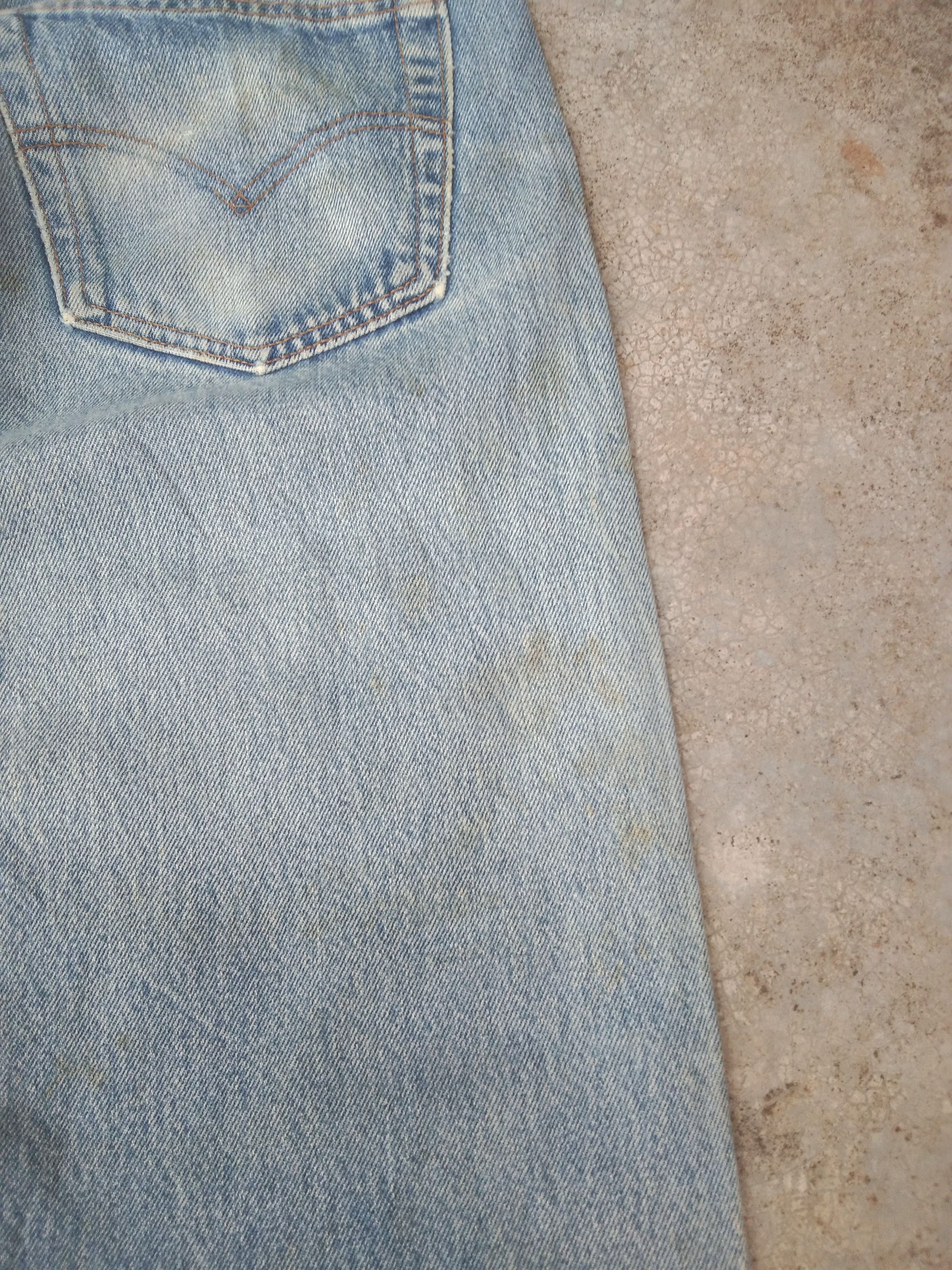 Levi's × Vintage 90s Vintage Levis 501 xx Made In USA Distressed Jeans 31x29 Size US 31 - 5 Thumbnail
