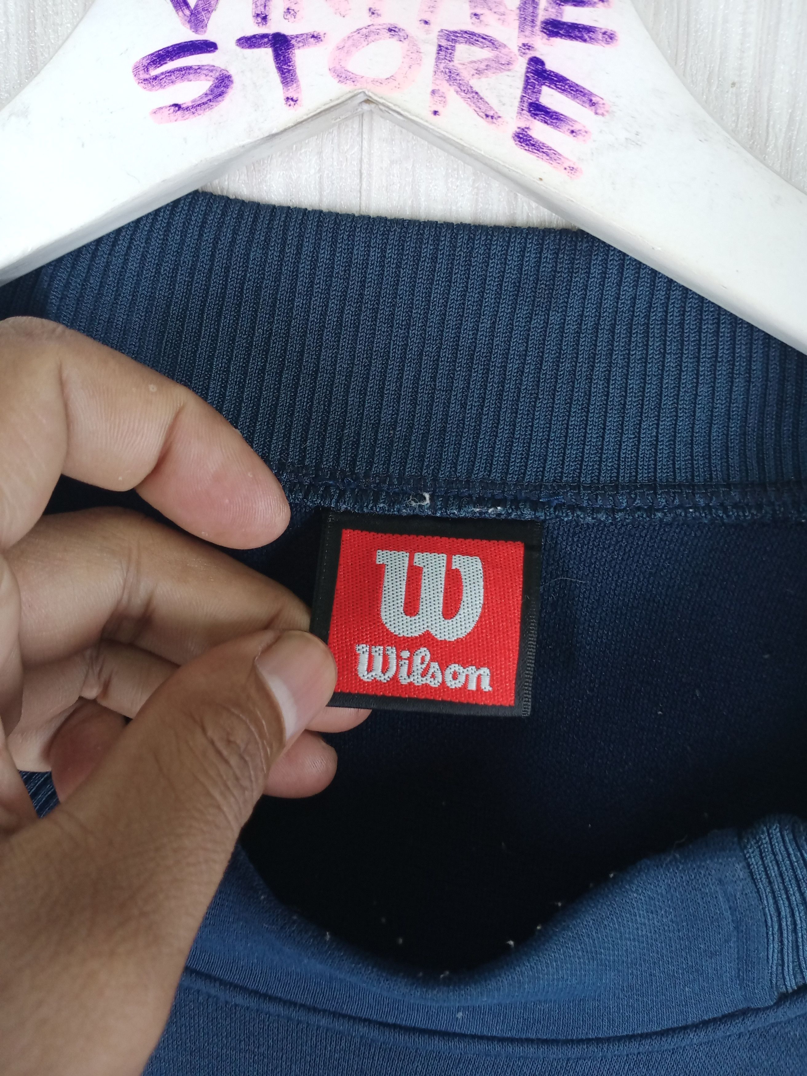 Wilson Vintage 90s Wilson Chicago Usa Sweatshirt Embroidered Logo Size US L / EU 52-54 / 3 - 2 Thumbnail