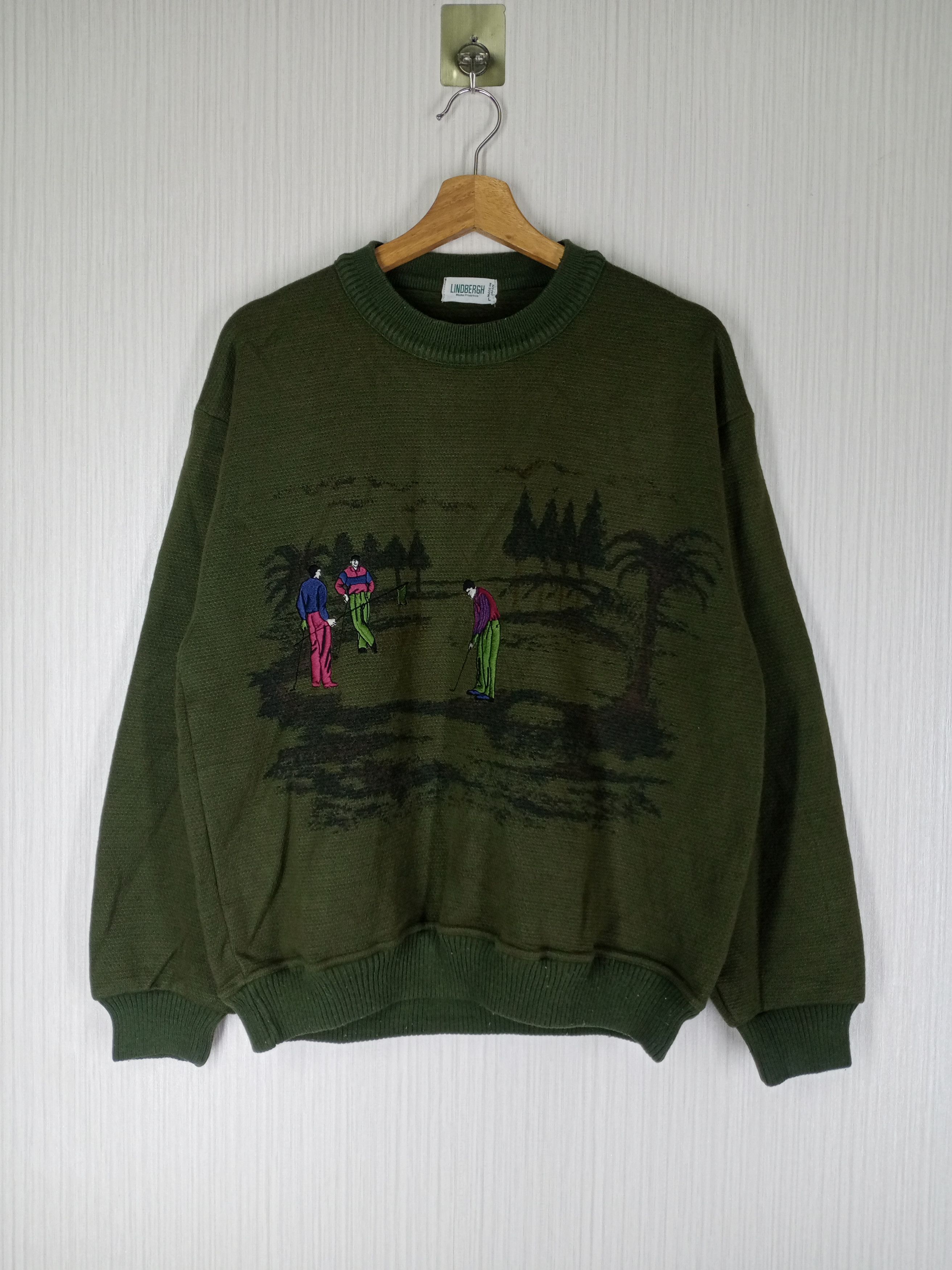Lindbergh Vintage 90s Lindbergh Crewneck Sweatshirt Size US L / EU 52-54 / 3 - 1 Thumbnail