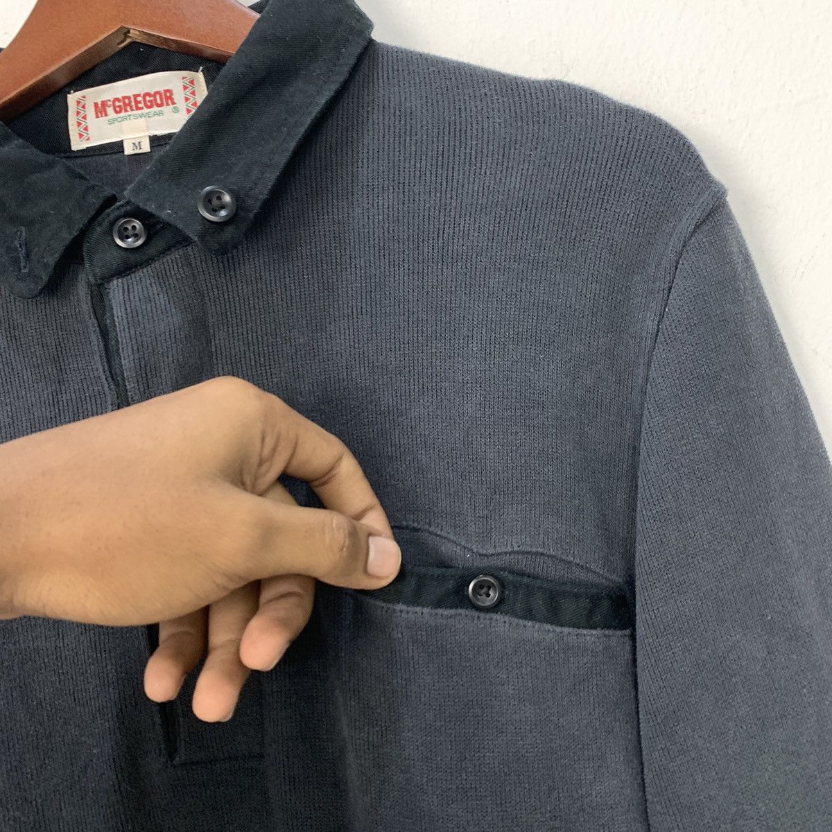 Japanese Brand MCGREGOR SPORTWEAR Vintage 90s HalfButton Collar Sweatshirt Size US M / EU 48-50 / 2 - 9 Thumbnail