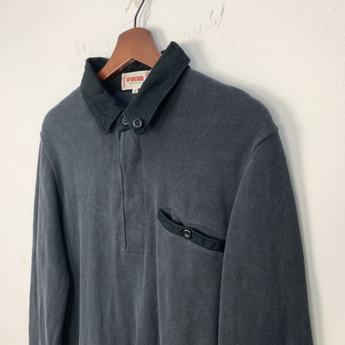 Japanese Brand MCGREGOR SPORTWEAR Vintage 90s HalfButton Collar Sweatshirt Size US M / EU 48-50 / 2 - 7 Thumbnail