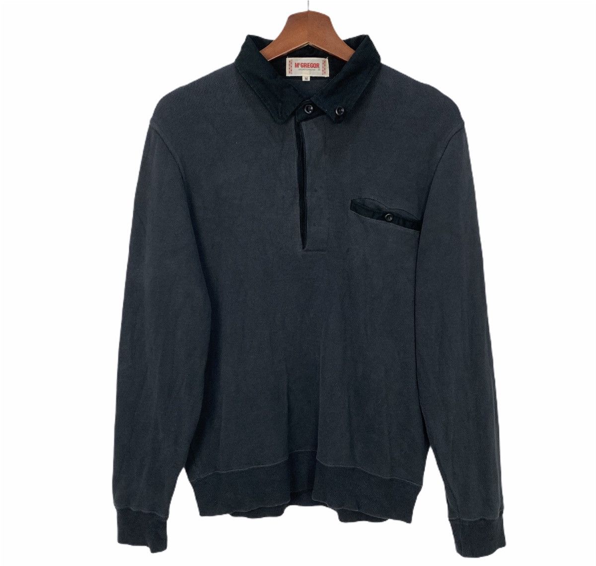 Japanese Brand MCGREGOR SPORTWEAR Vintage 90s HalfButton Collar Sweatshirt Size US M / EU 48-50 / 2 - 1 Thumbnail