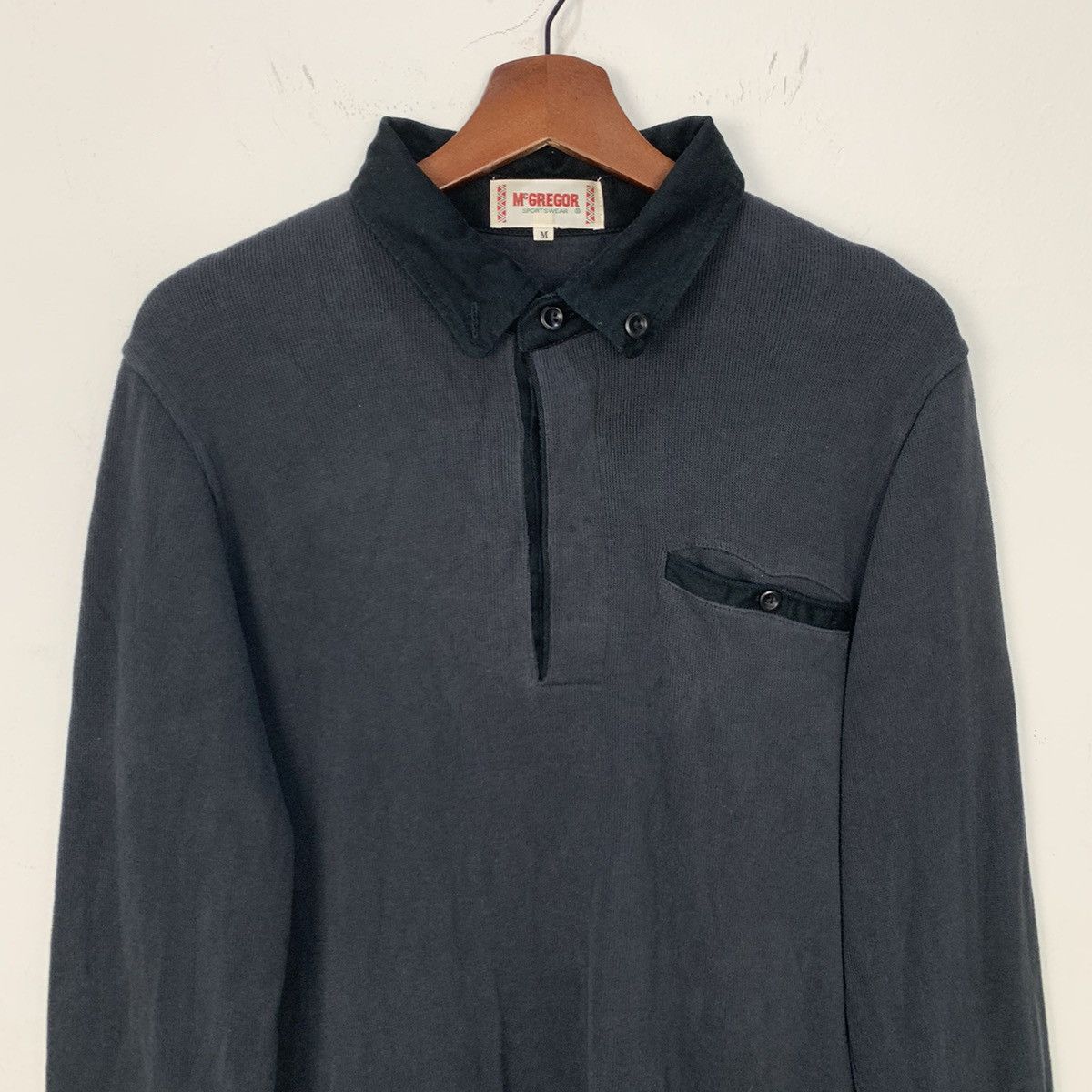 Japanese Brand MCGREGOR SPORTWEAR Vintage 90s HalfButton Collar Sweatshirt Size US M / EU 48-50 / 2 - 3 Thumbnail