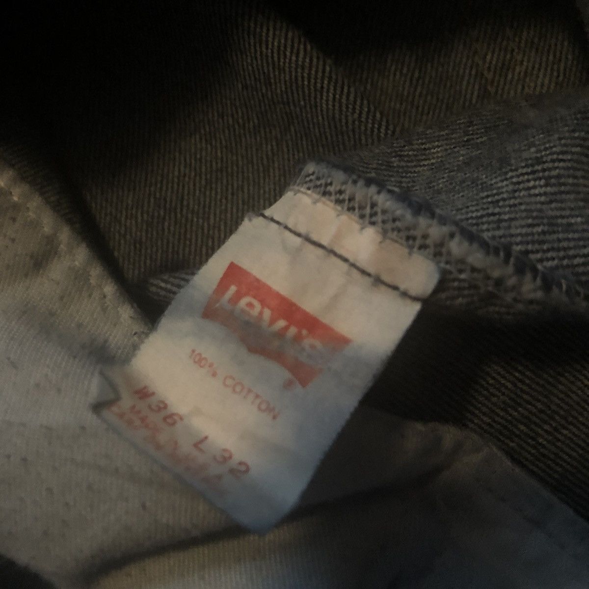 Levi's Vintage 90s Levi’s 506 Stone Blue Washed Denim Jeans 36x32 Size US 36 / EU 52 - 9 Thumbnail